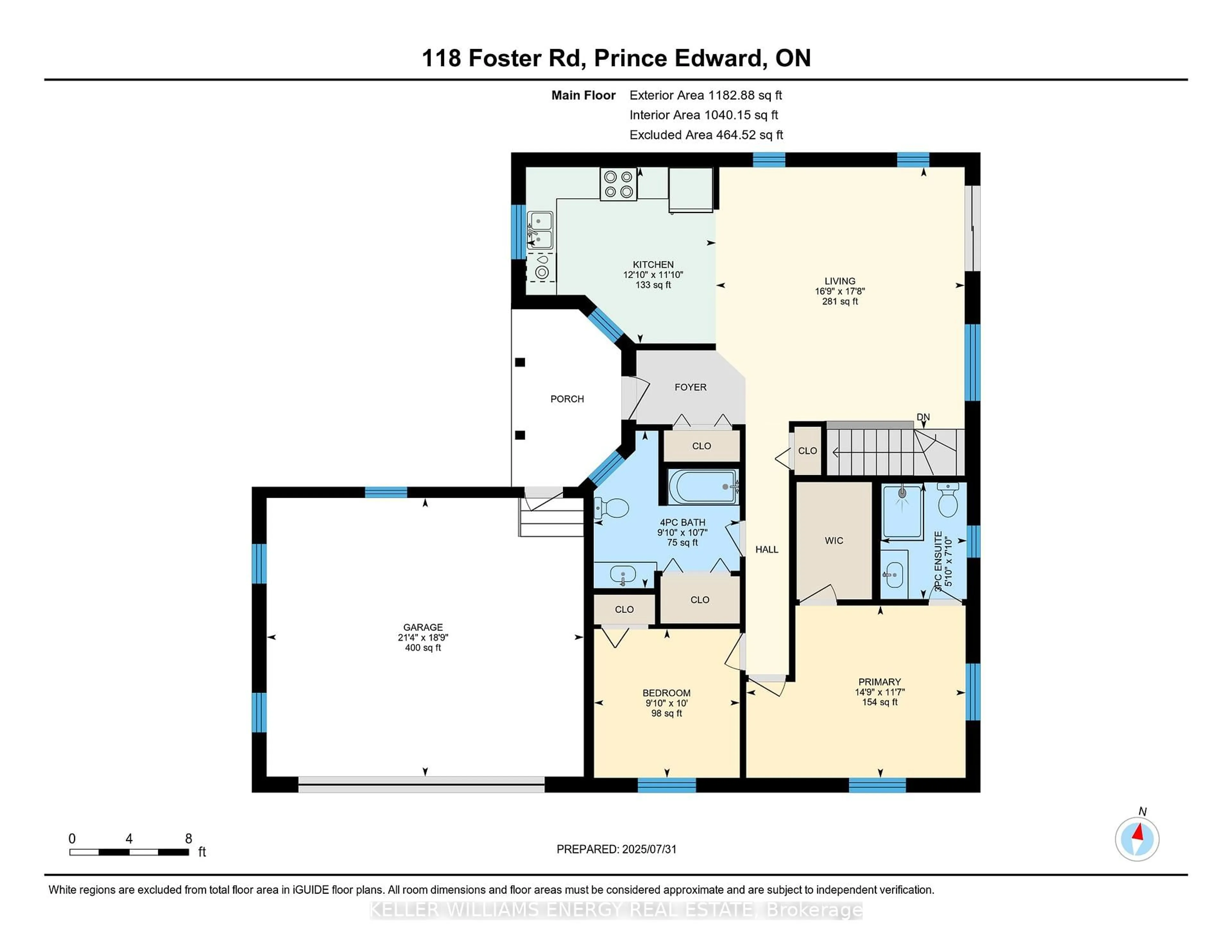 Floor plan for 118 Foster Rd, Prince Edward County Ontario K0K 1W0