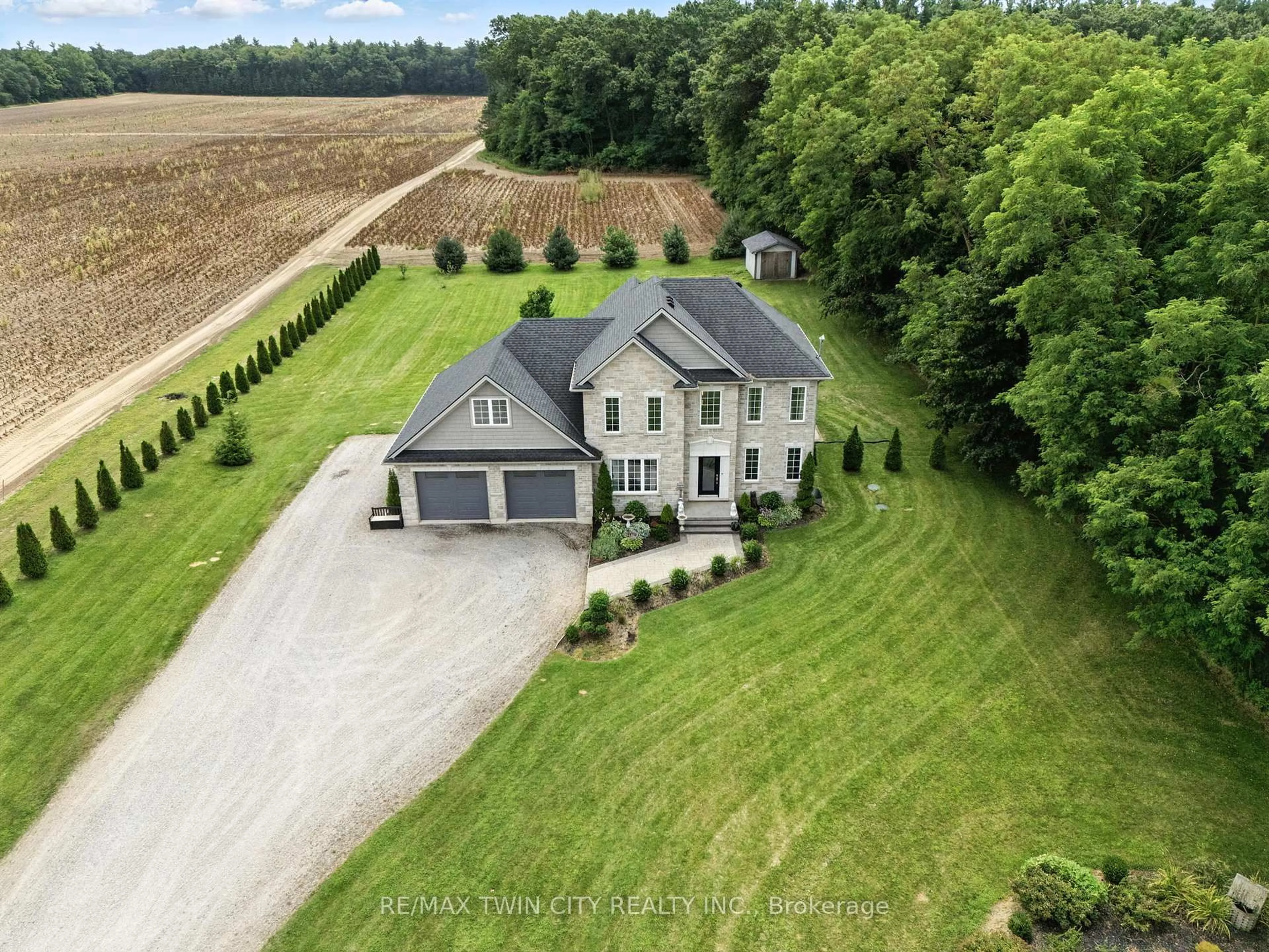 A pic from outside/outdoor area/front of a property/back of a property/a pic from drone, unknown for 360 Windham Road 14 Rd, Norfolk Ontario N3Y 4K6