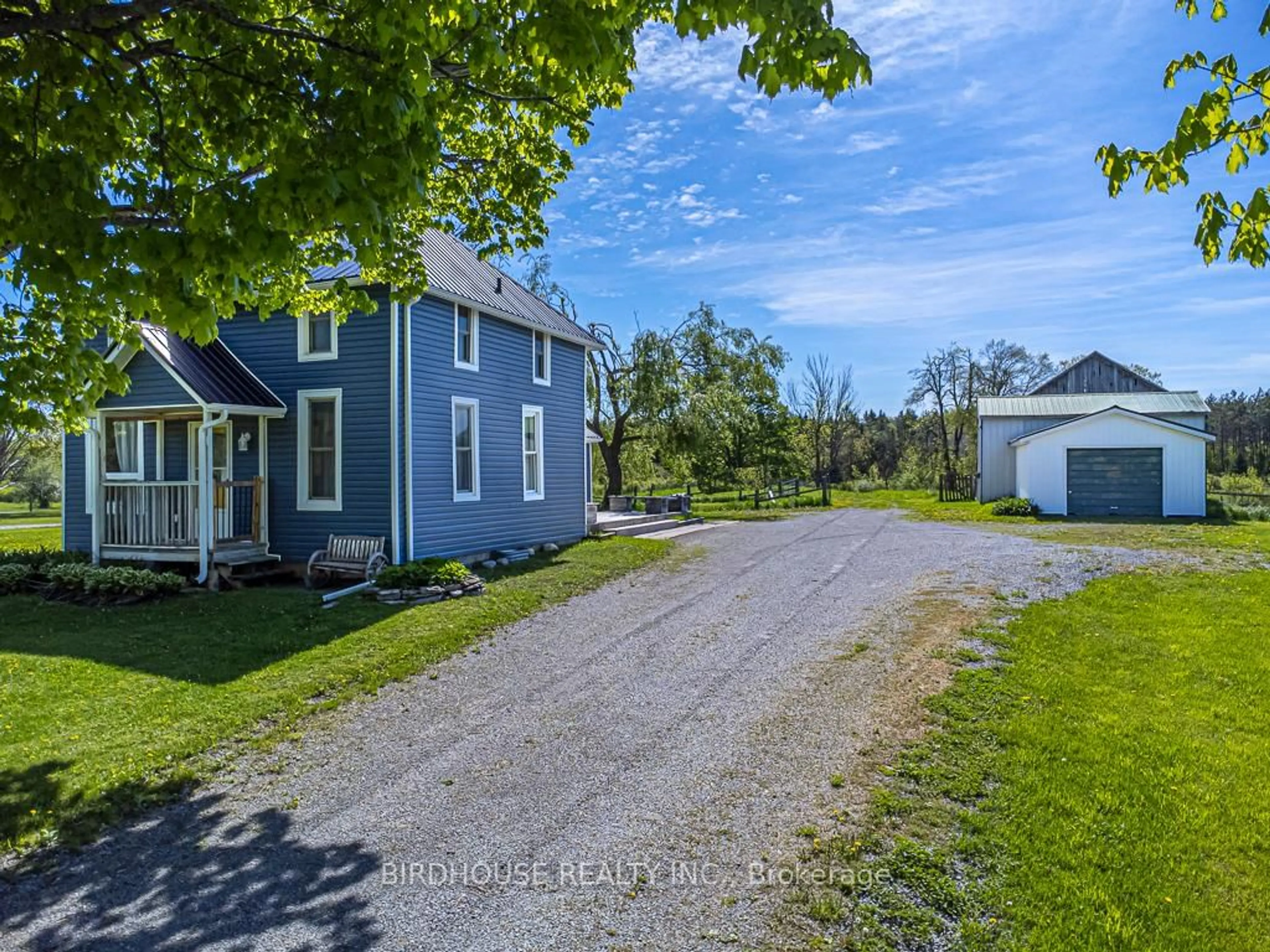 A pic from outside/outdoor area/front of a property/back of a property/a pic from drone, street for 2426 County Road 48, Kawartha Lakes Ontario K0M 2B0