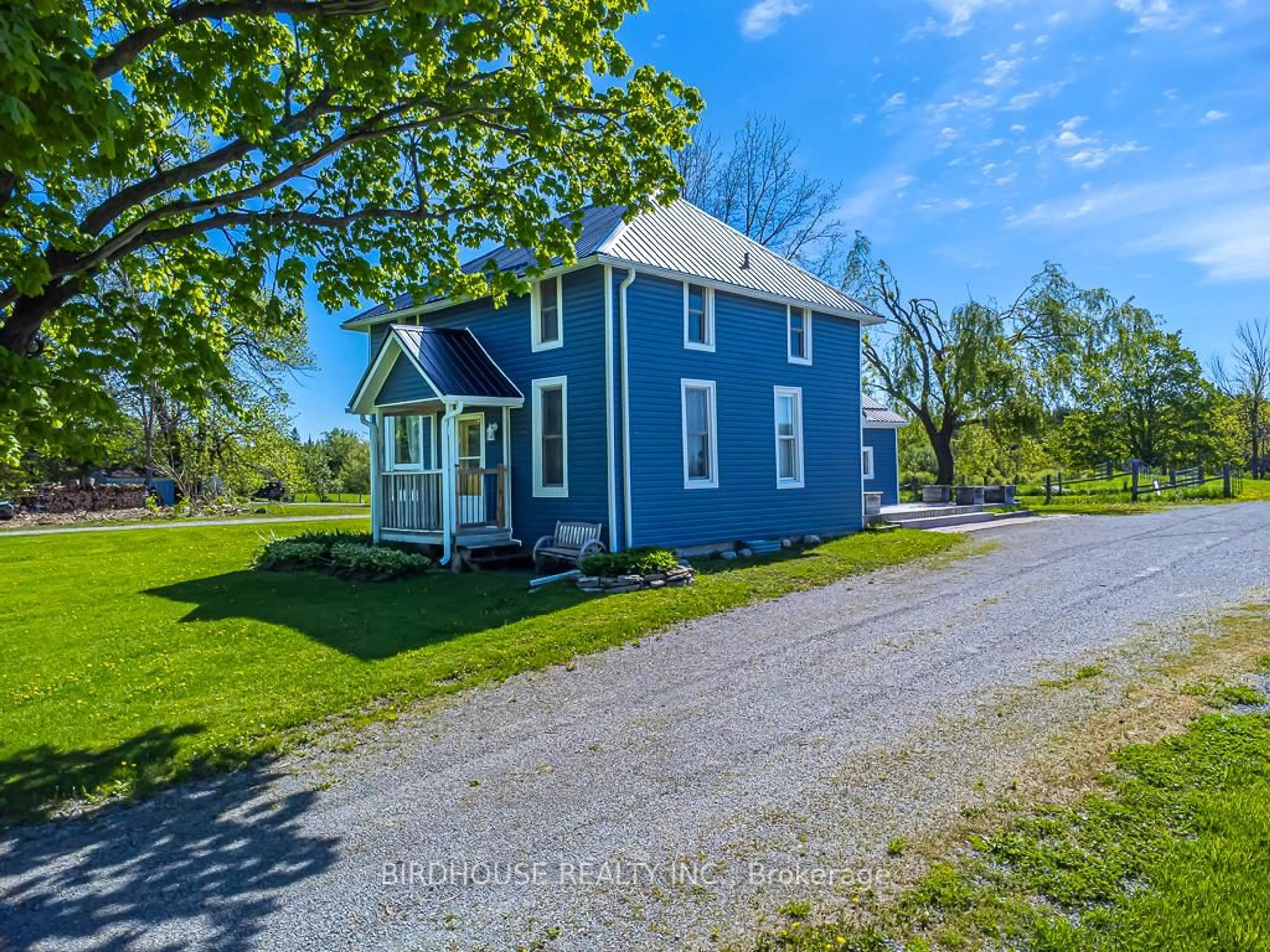 A pic from outside/outdoor area/front of a property/back of a property/a pic from drone, street for 2426 County Road 48, Kawartha Lakes Ontario K0M 2B0
