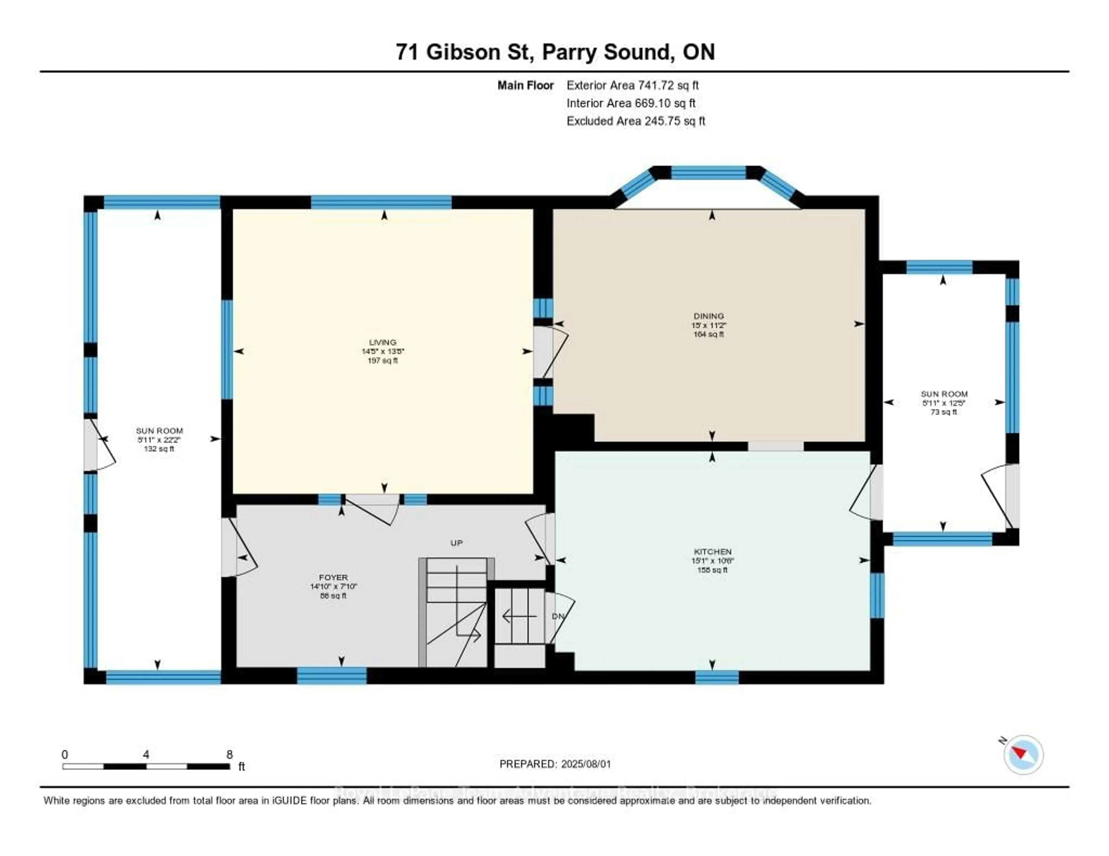 Floor plan for 71 Gibson St, Parry Sound Ontario P2A 1X2