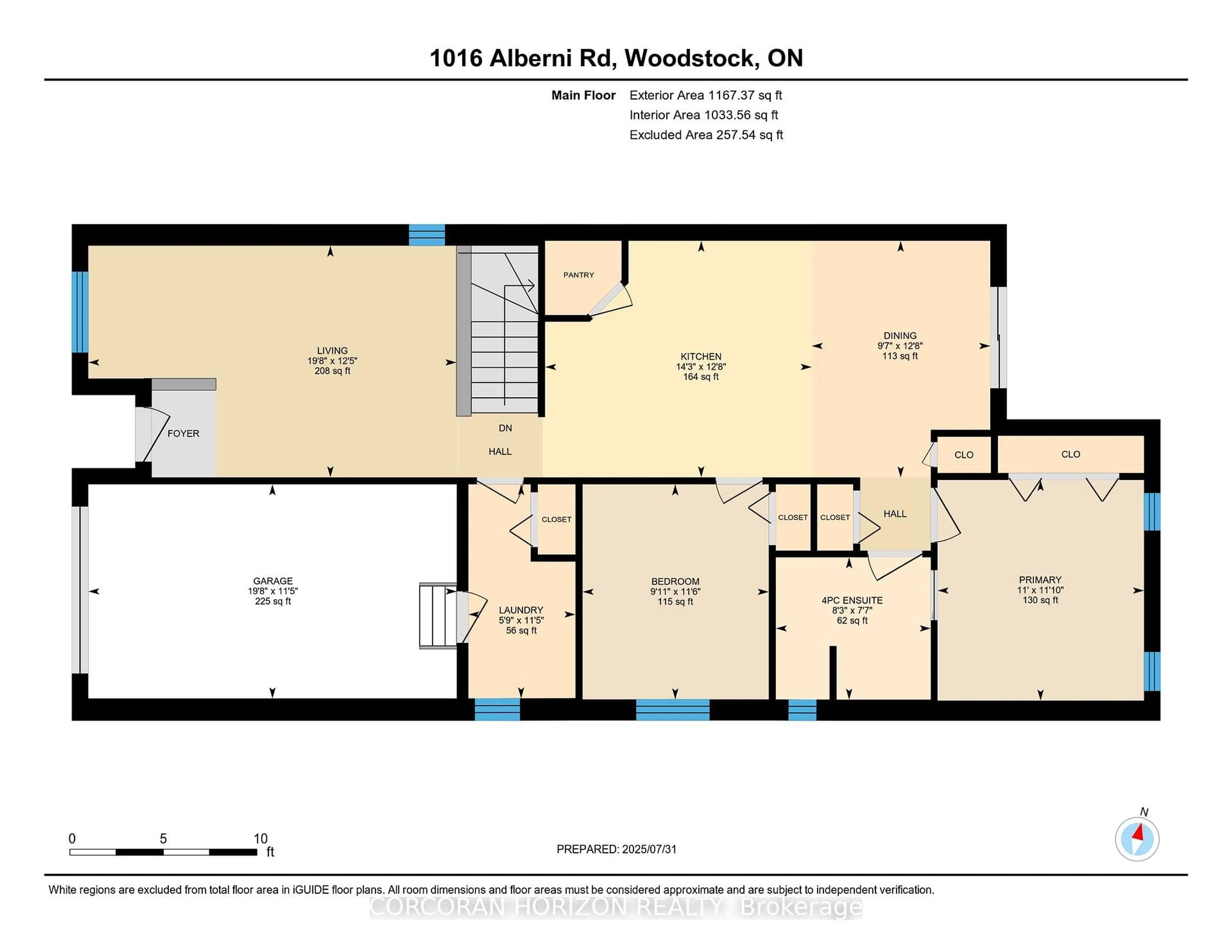 Floor plan for 1016 Alberni Rd, Woodstock Ontario N4T 0C3