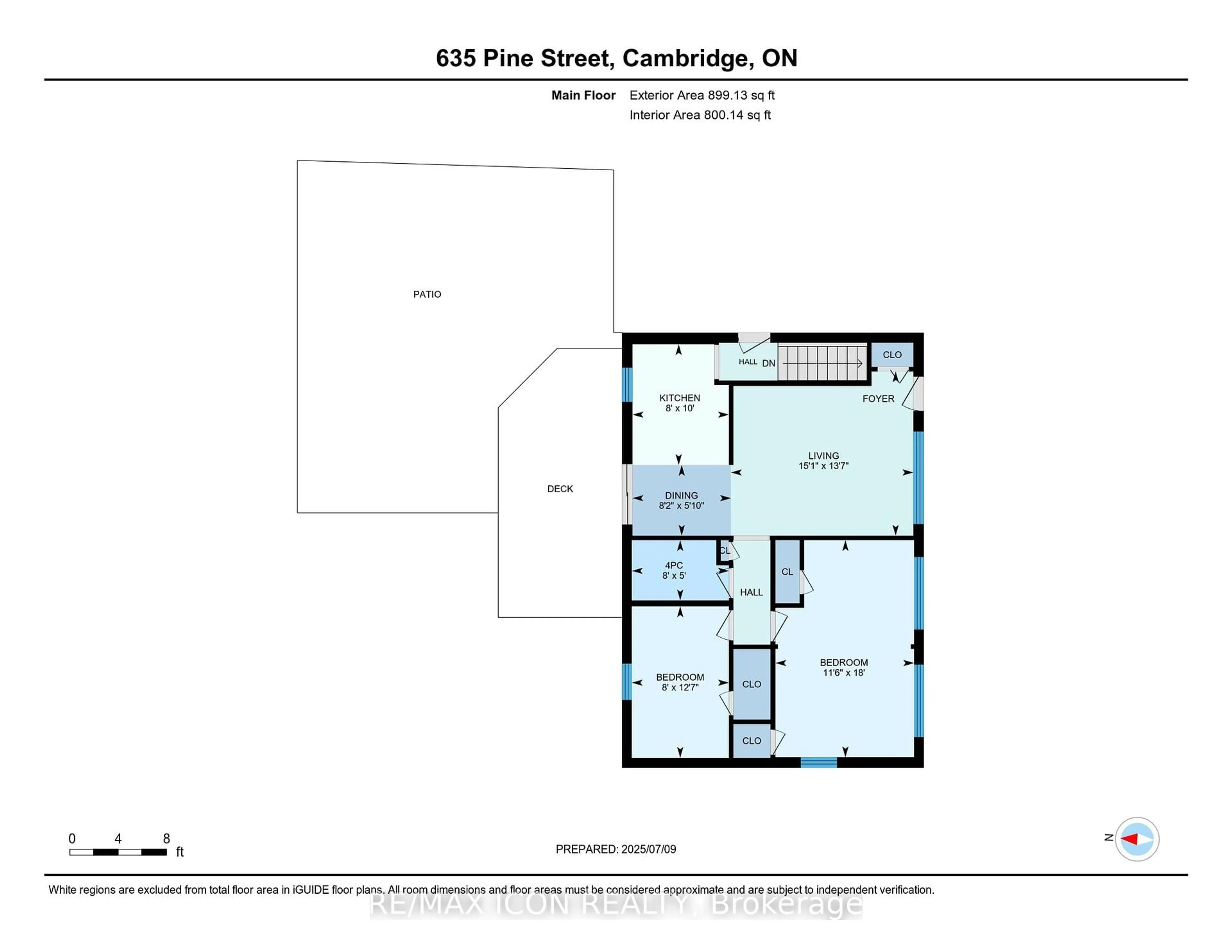 Floor plan for 635 Pine St, Cambridge Ontario N3H 2S7