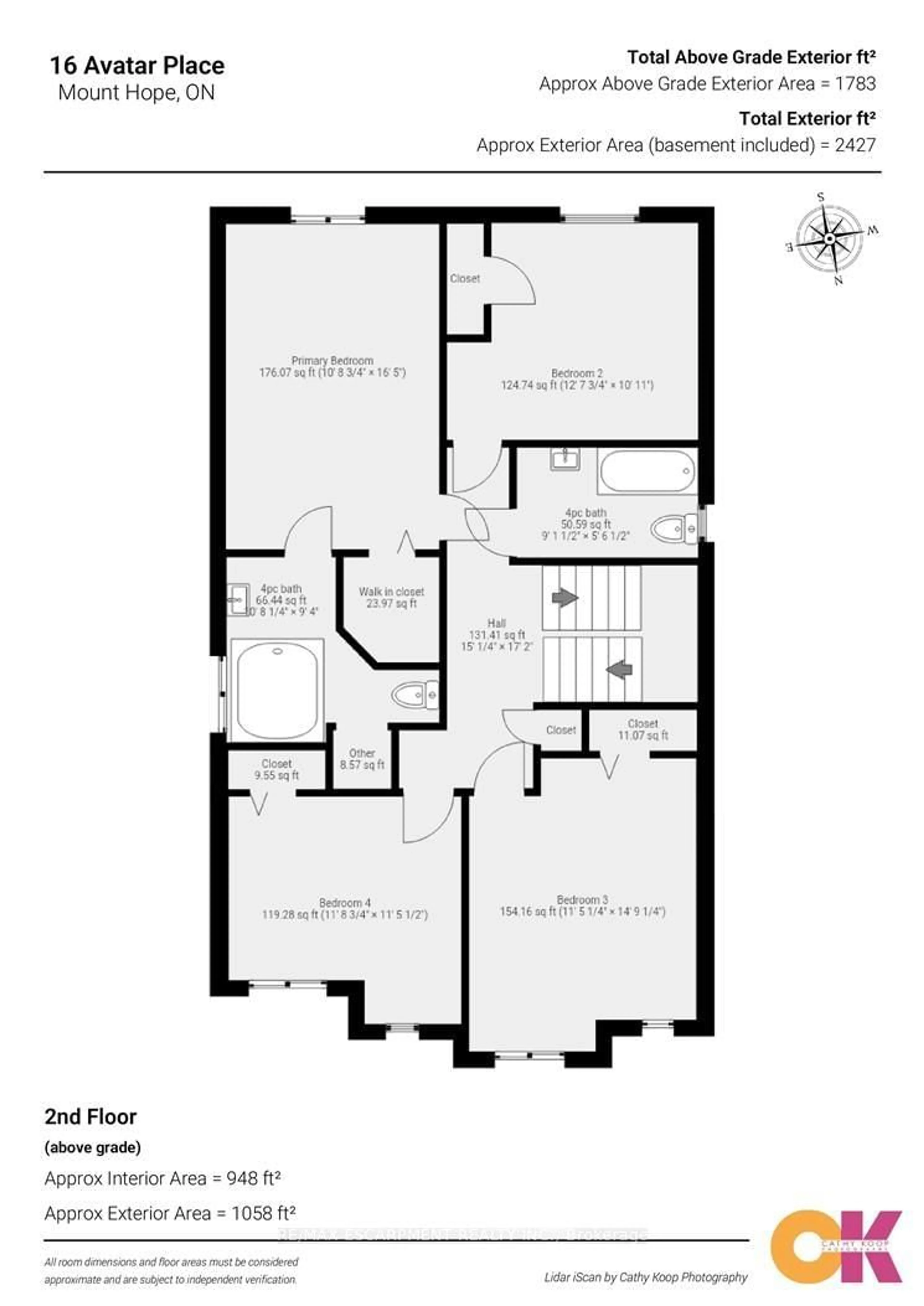 Floor plan for 16 Avatar Pl, Hamilton Ontario L0R 1W0