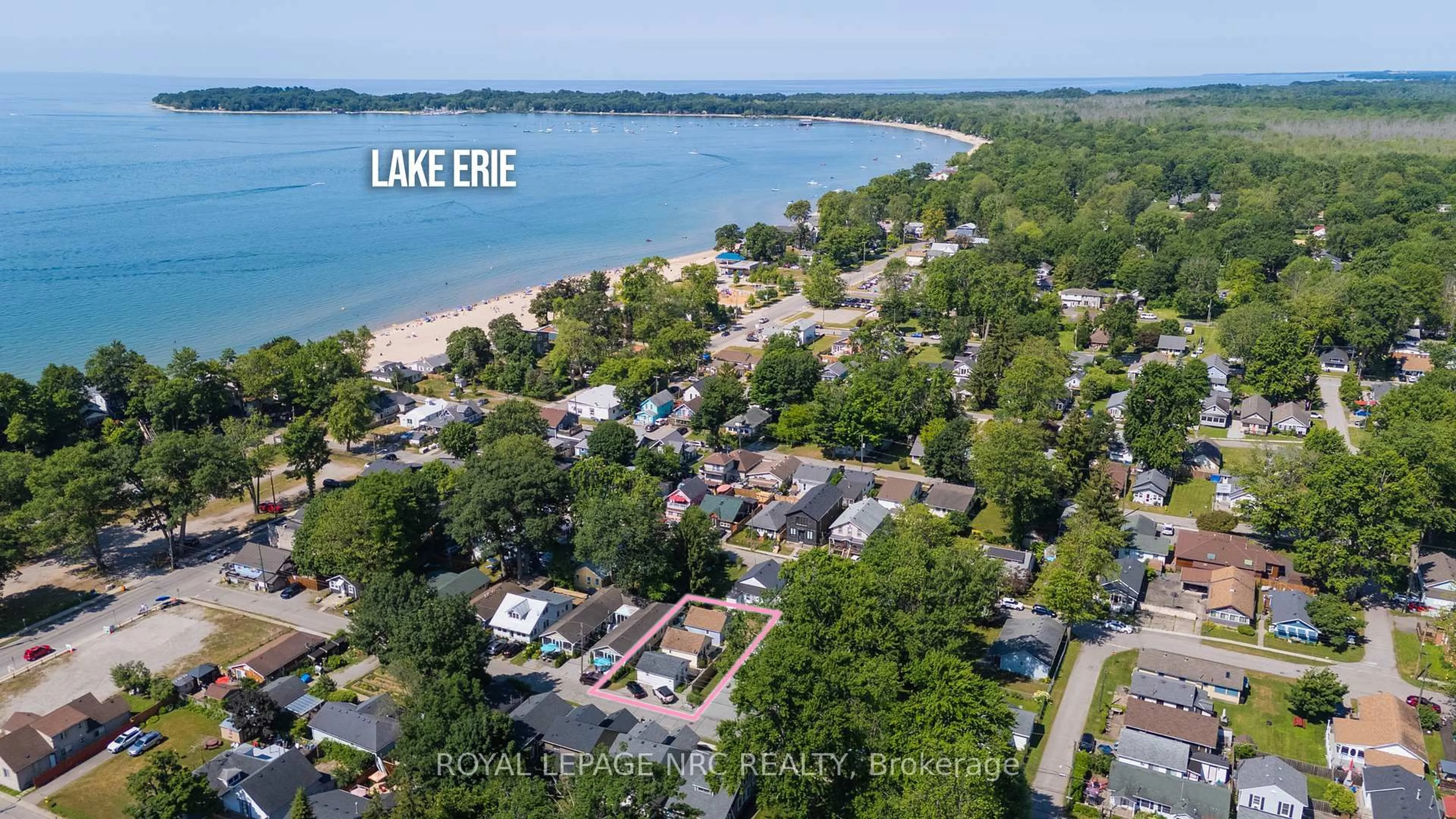 A pic from outside/outdoor area/front of a property/back of a property/a pic from drone, water/lake/river/ocean view for 387 Elmwood Ave, Fort Erie Ontario L0S 1B0