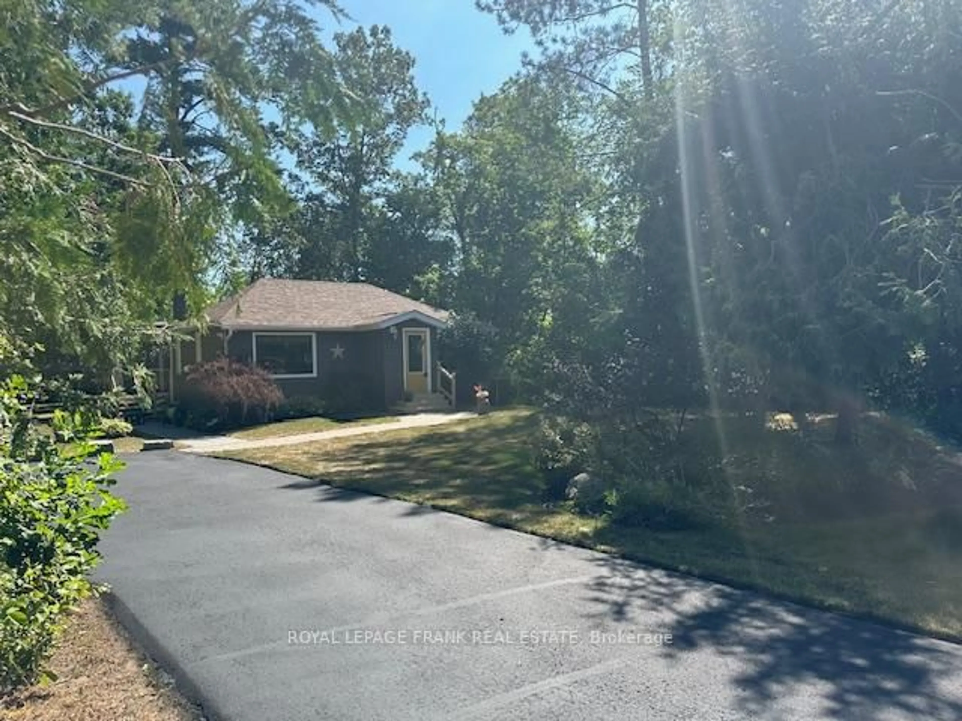 A pic from outside/outdoor area/front of a property/back of a property/a pic from drone, forest/trees view for 29 Stinsons Bay Rd, Kawartha Lakes Ontario K0M 1N0