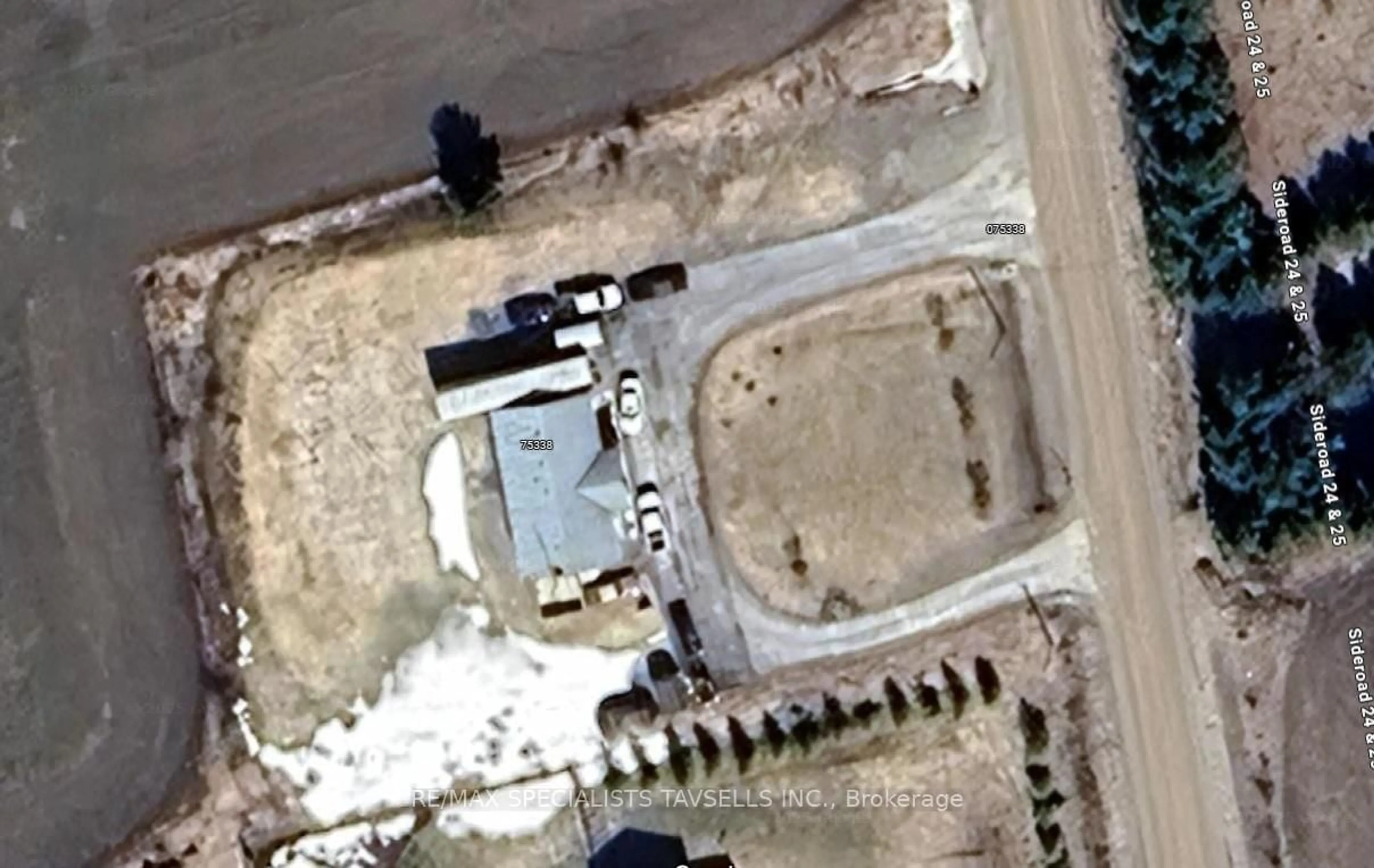 A pic from outside/outdoor area/front of a property/back of a property/a pic from drone, building for 75338 24th 25th Sdrd, East Luther Grand Valley Ontario L9W 0K2