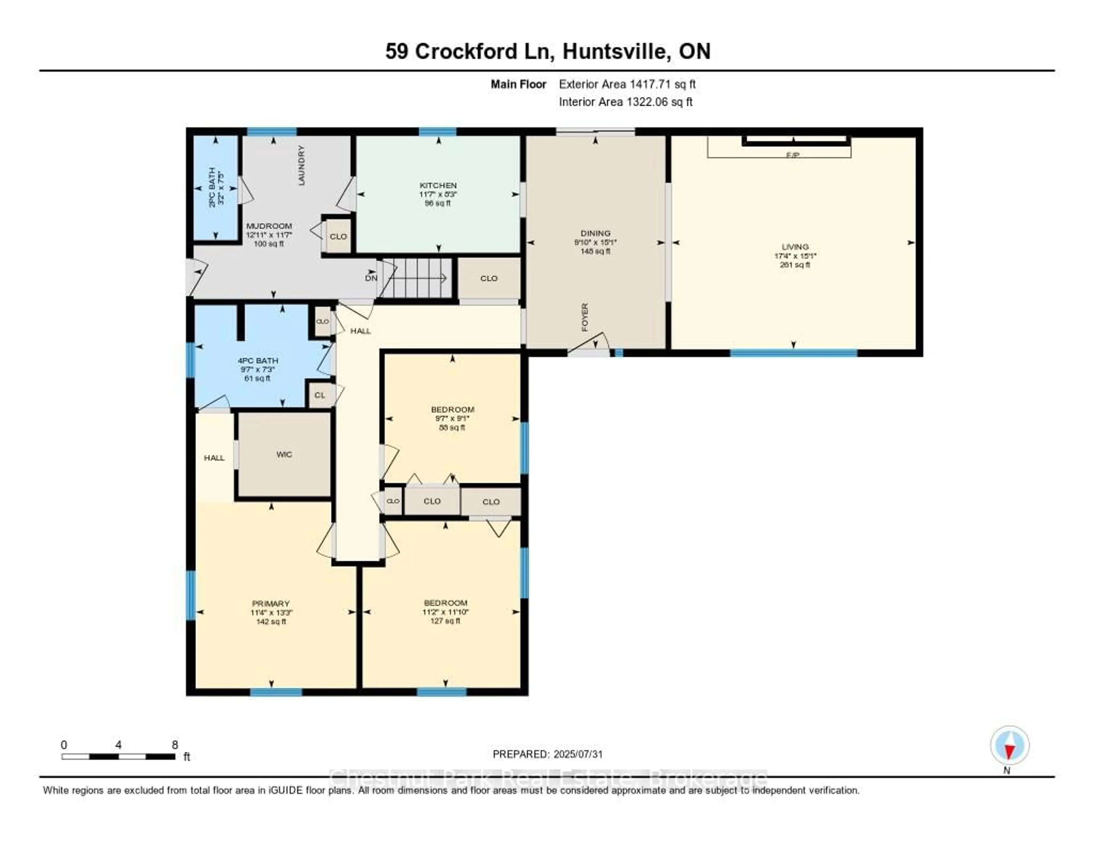 Floor plan for 59 Crockford Lane, Huntsville Ontario P0B 1L0