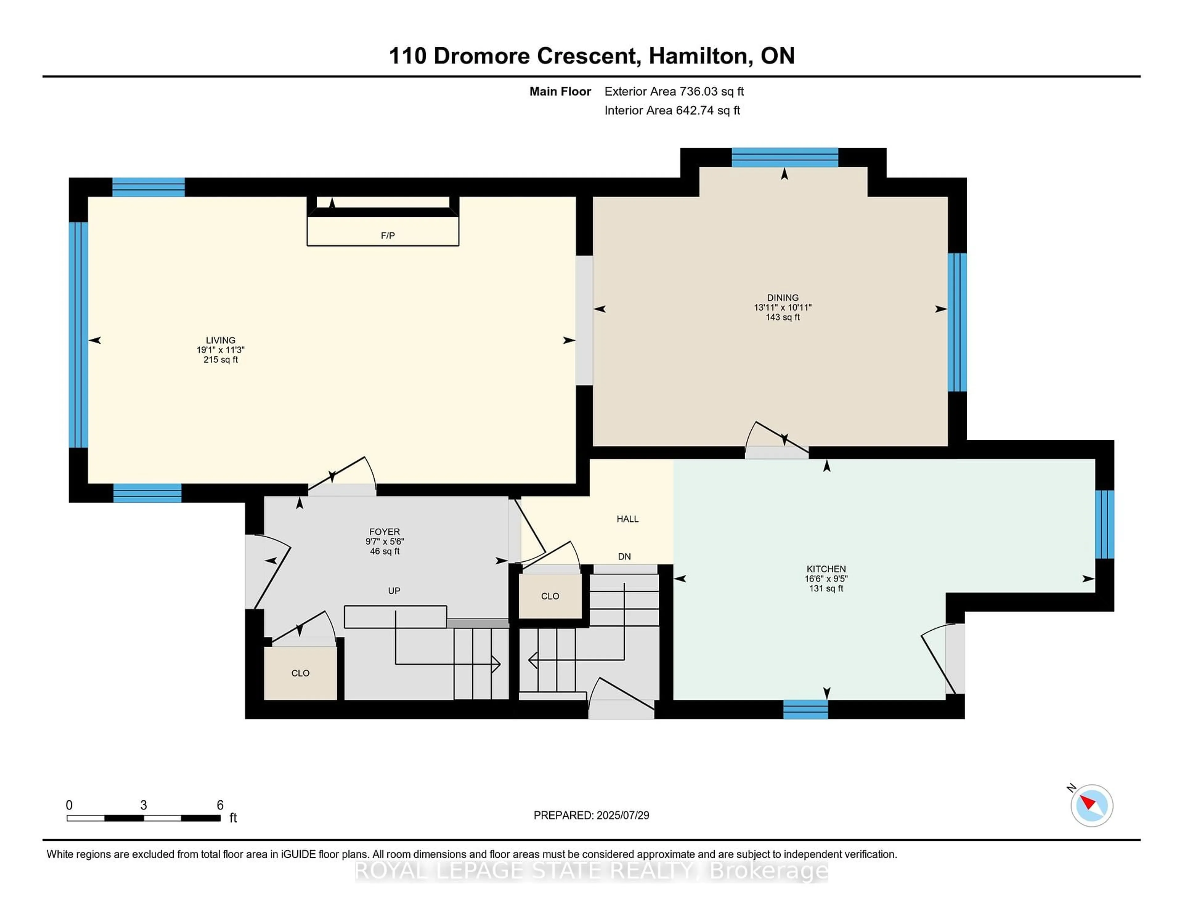 Floor plan for 110 Dromore Cres, Hamilton Ontario L8S 4B2