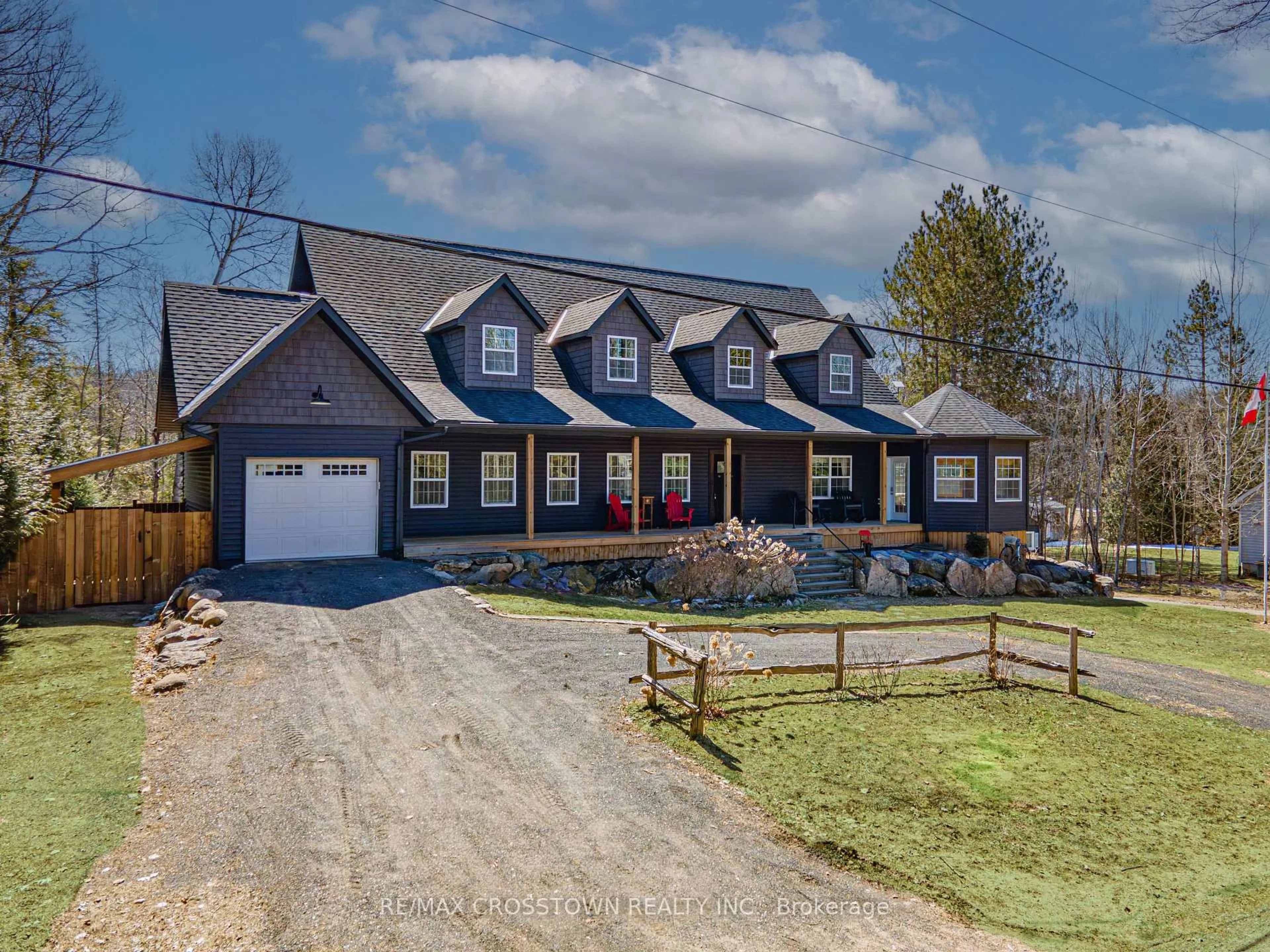 A pic from outside/outdoor area/front of a property/back of a property/a pic from drone, street for 1186 Upper Paudash Rd, Highlands East Ontario K0L 1C0