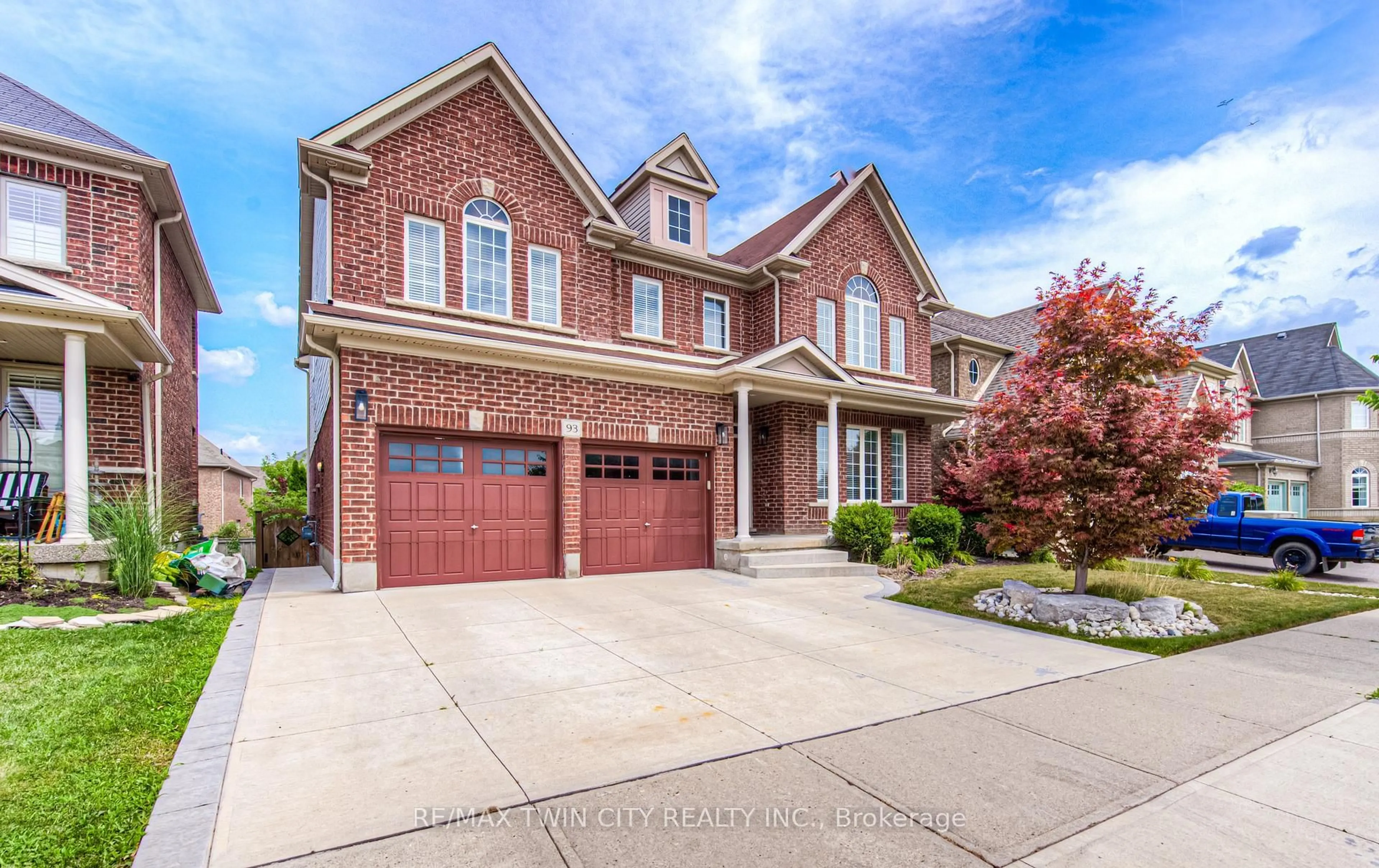 Home with brick exterior material, street for 93 Tremaine Dr, Kitchener Ontario N2A 4M3