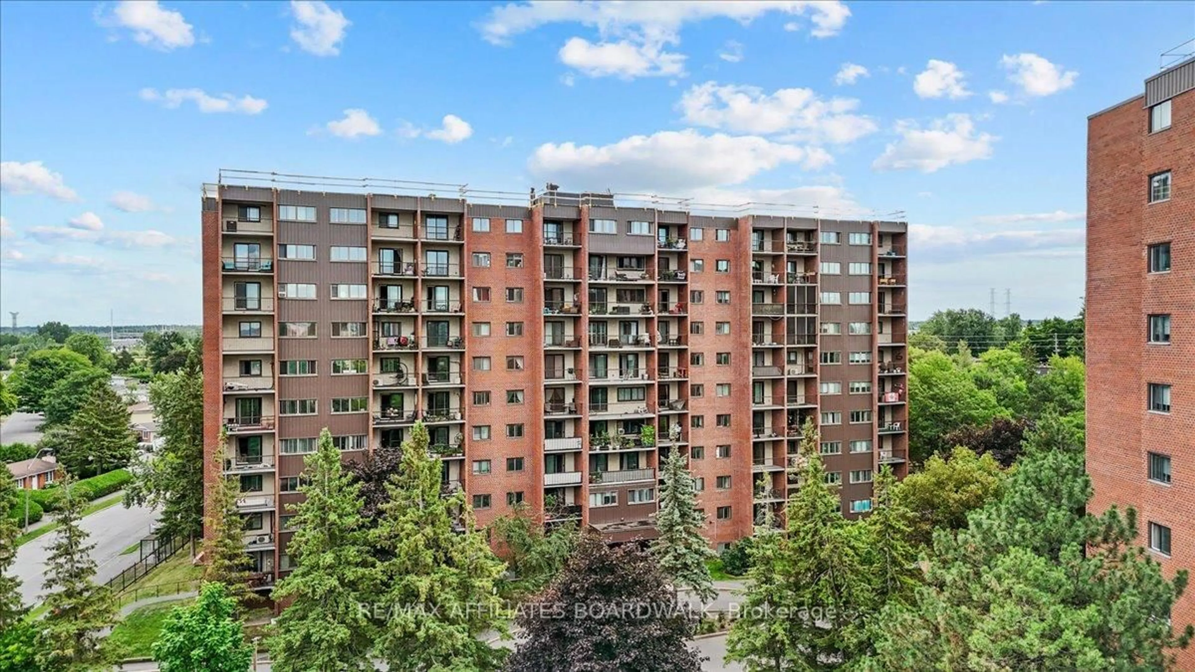 Balcony in the apartment, city buildings view from balcony for 2650 Southvale Cres #410, Ottawa Ontario K1B 4S9