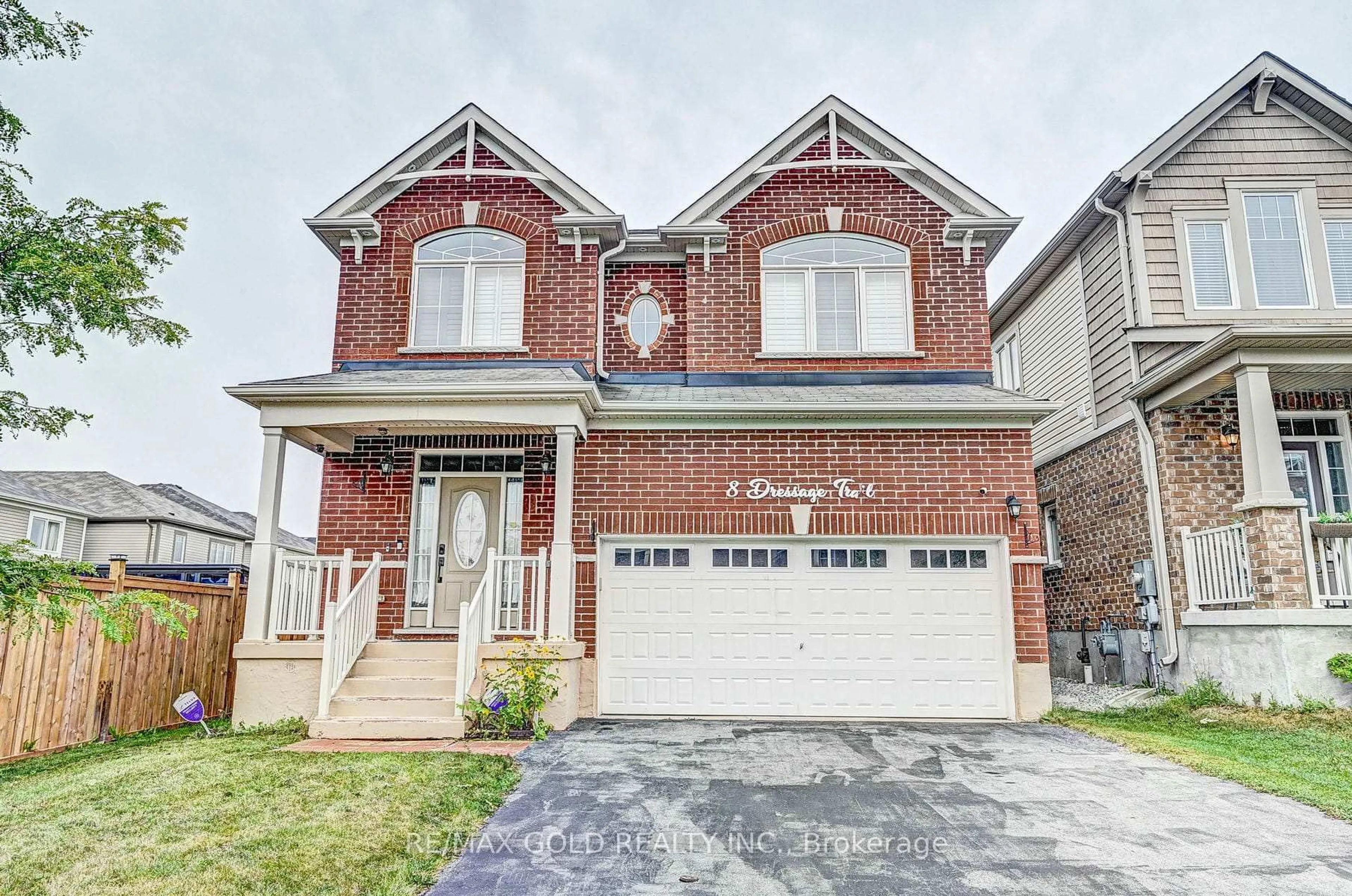 Home with brick exterior material, street for 8 Dressage Tr, Cambridge Ontario N3E 0C3