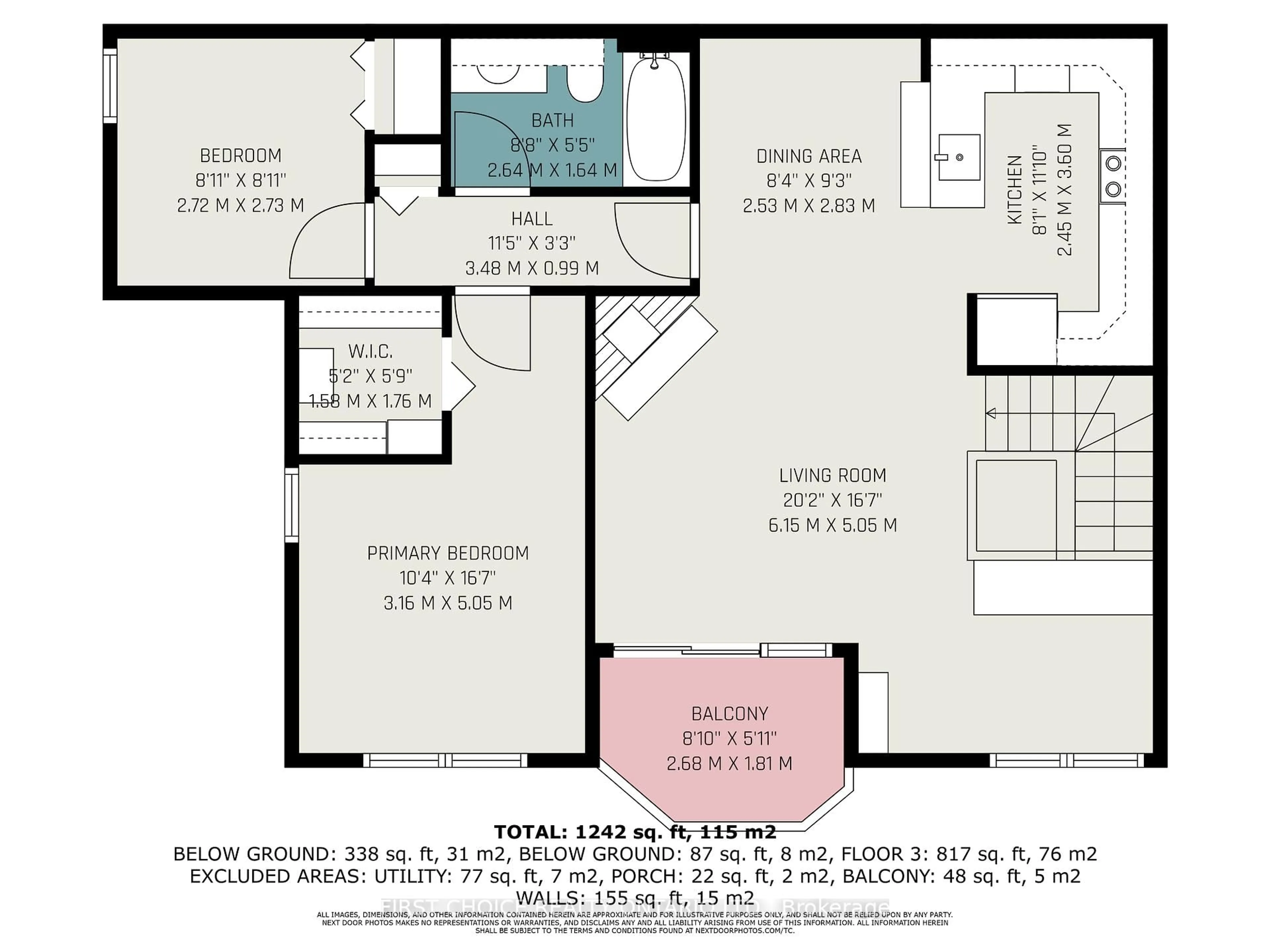 Floor plan for 1810 Marsala Cres #209, Ottawa Ontario K4A 2E9