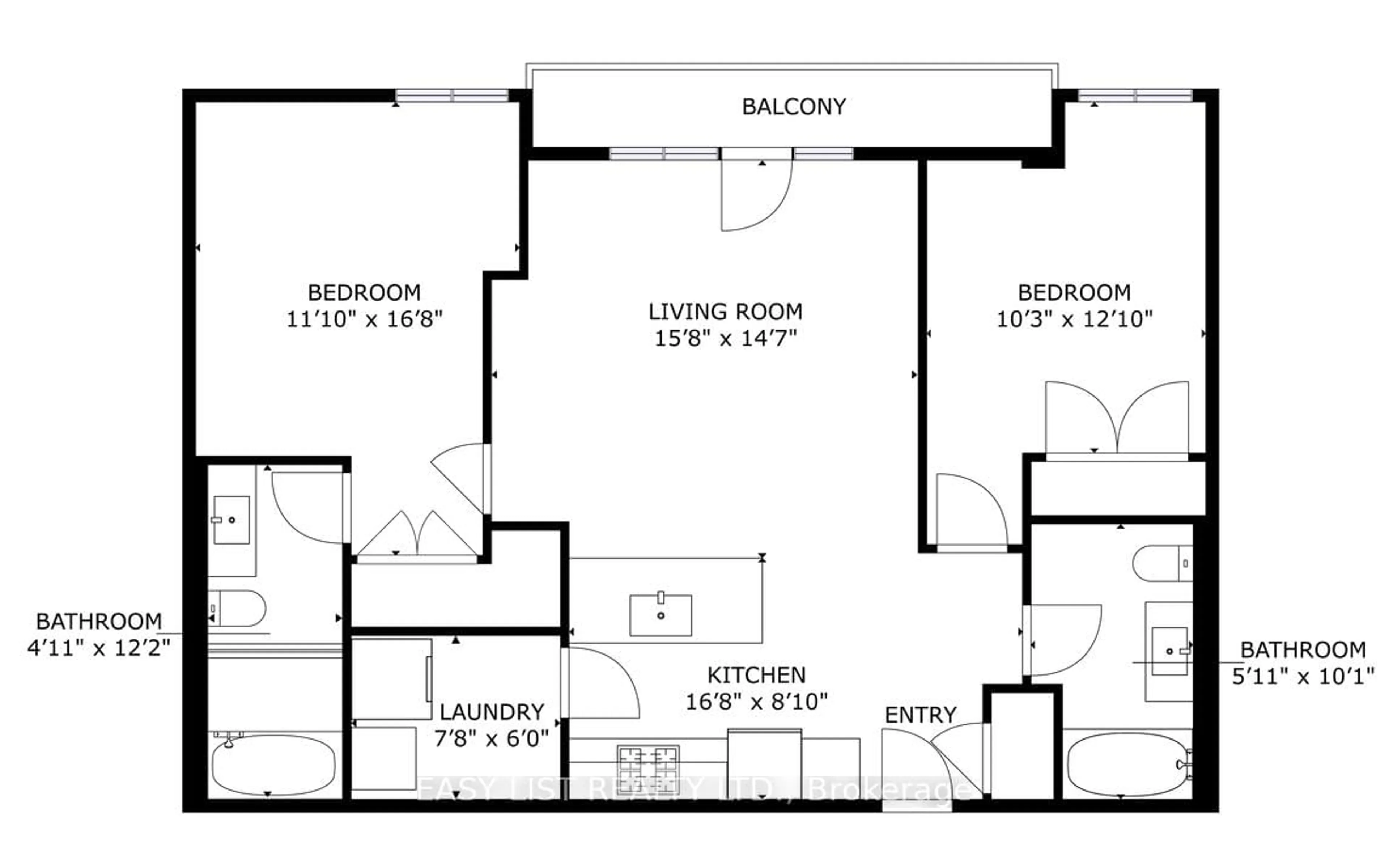 Floor plan for 330 Loretta Ave #708, Ottawa Ontario K1S 4E8