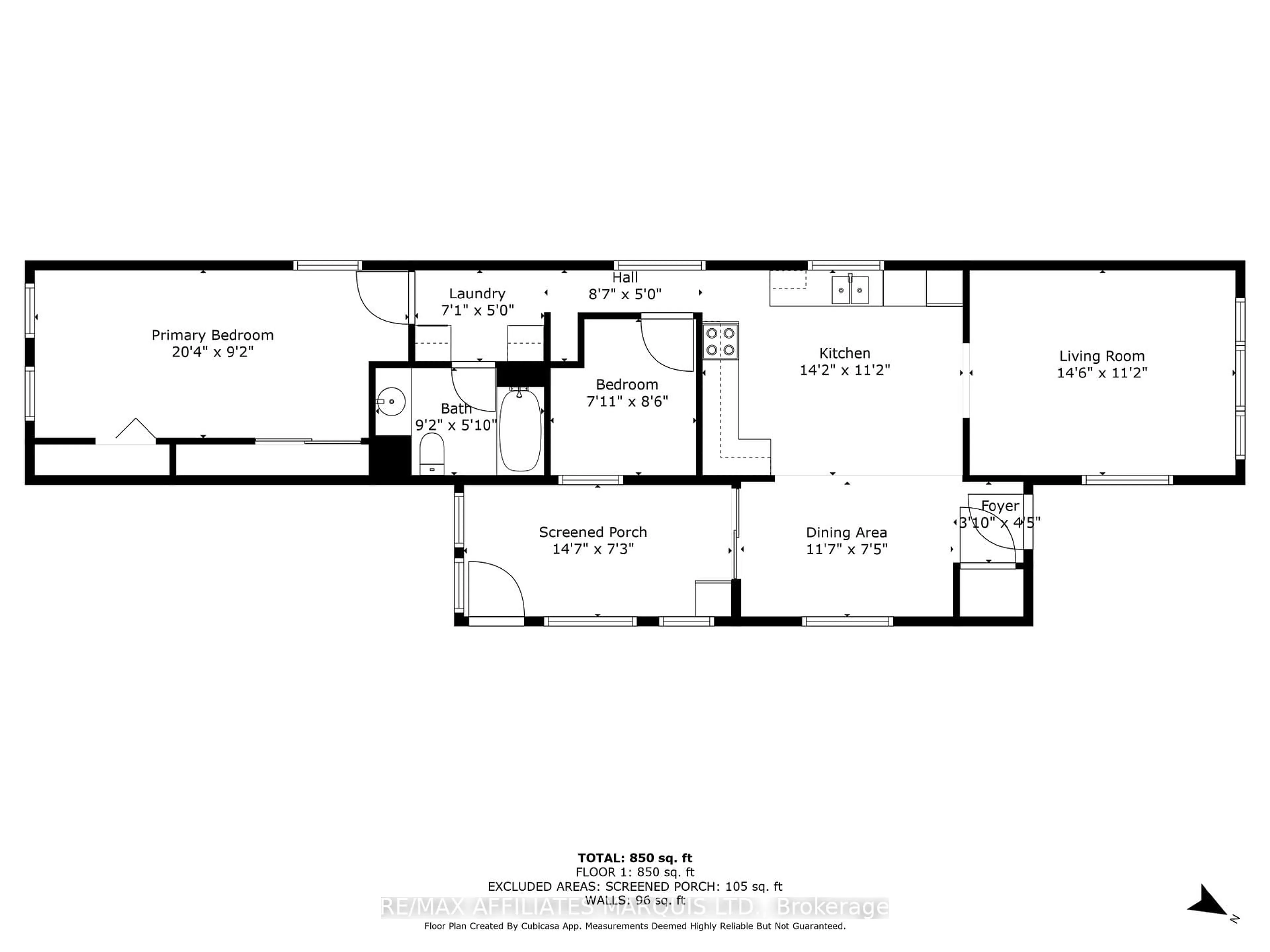 Floor plan for 2201 Power Dam Dr #Unit 5, Cornwall Ontario K6J 5W5
