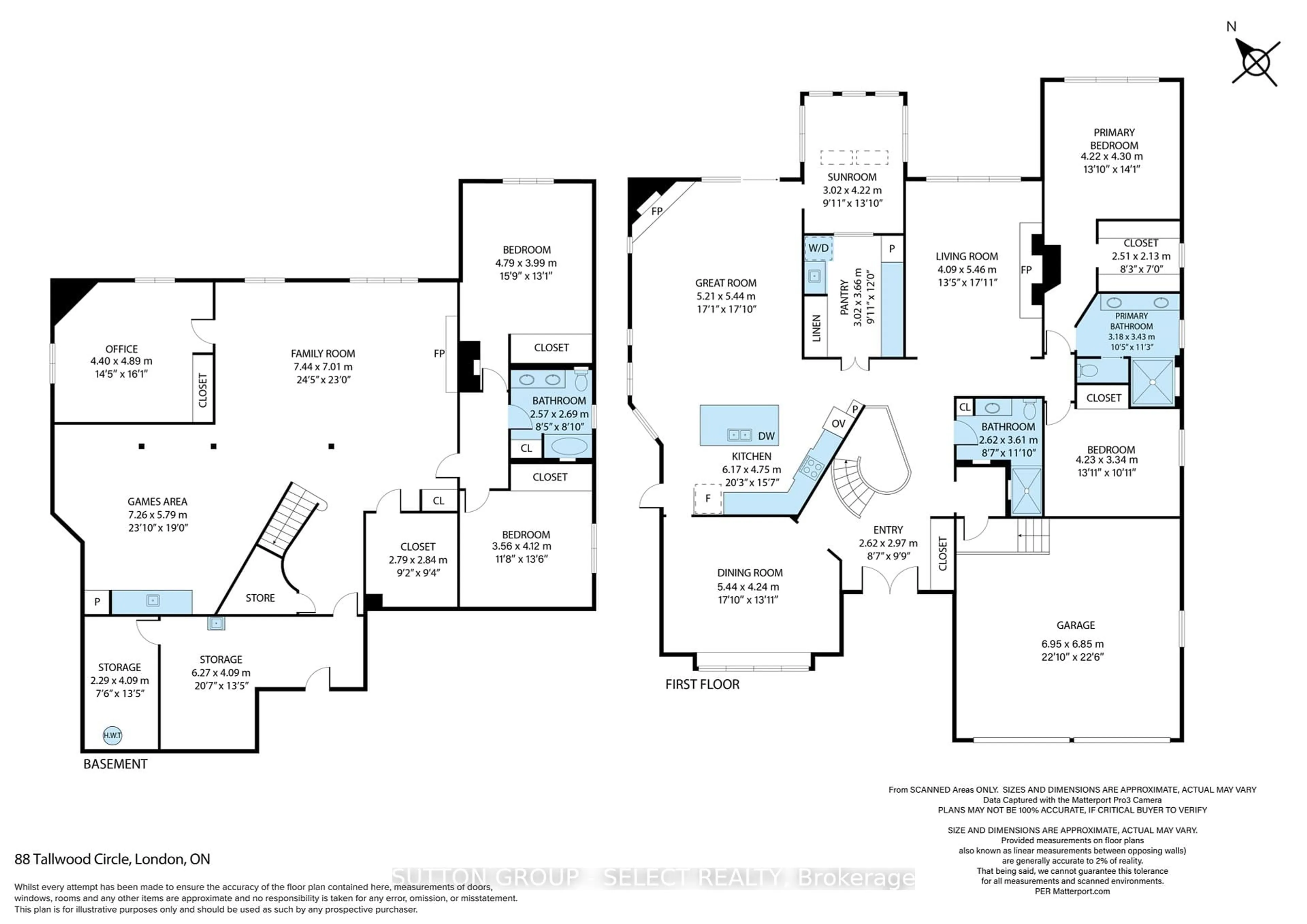 Floor plan for 88 Tallwood Circ, London North Ontario N5X 2S1