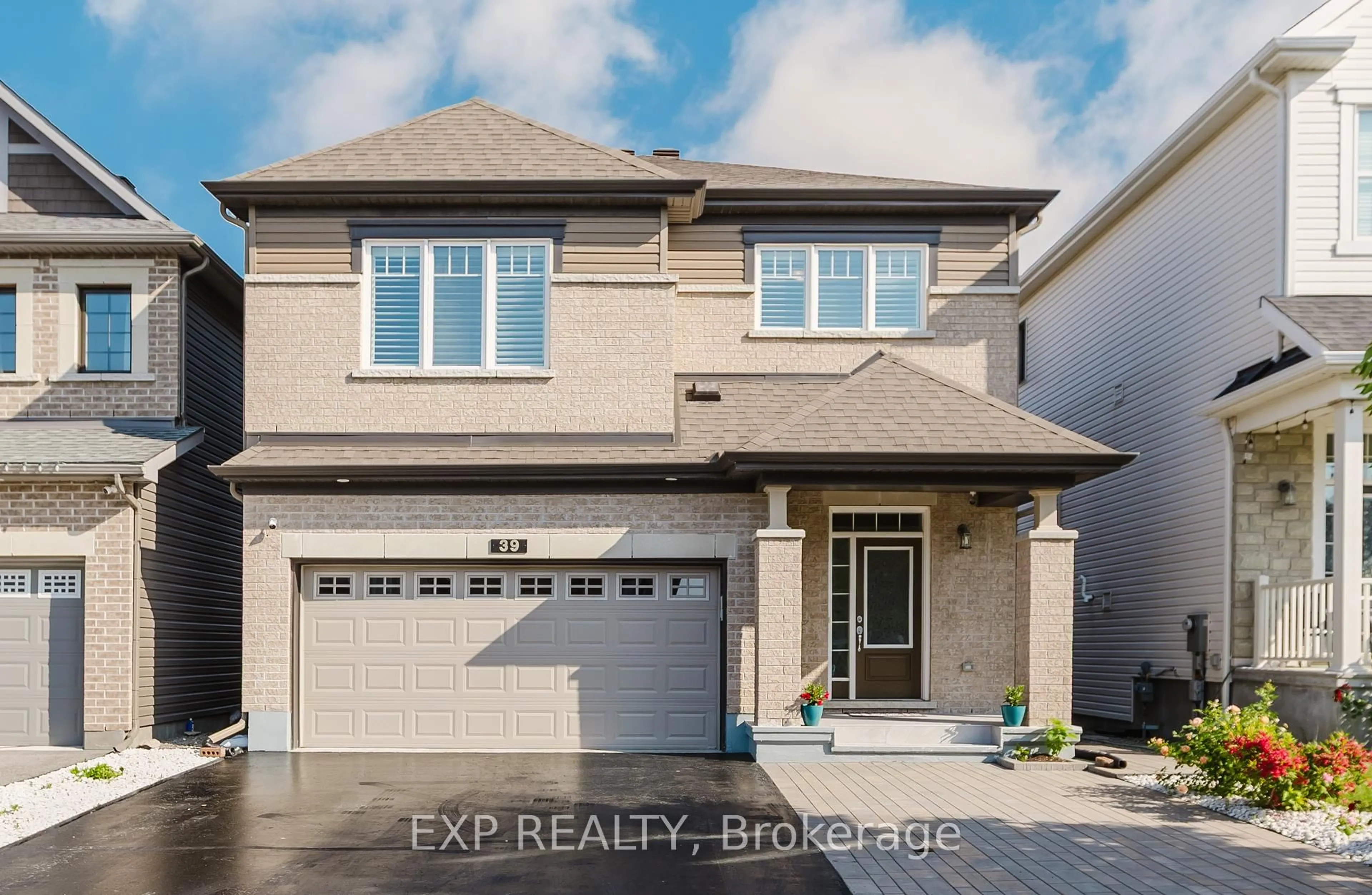 Home with vinyl exterior material, street for 39 Clonfadda Terr, Ottawa Ontario K2J 6E9