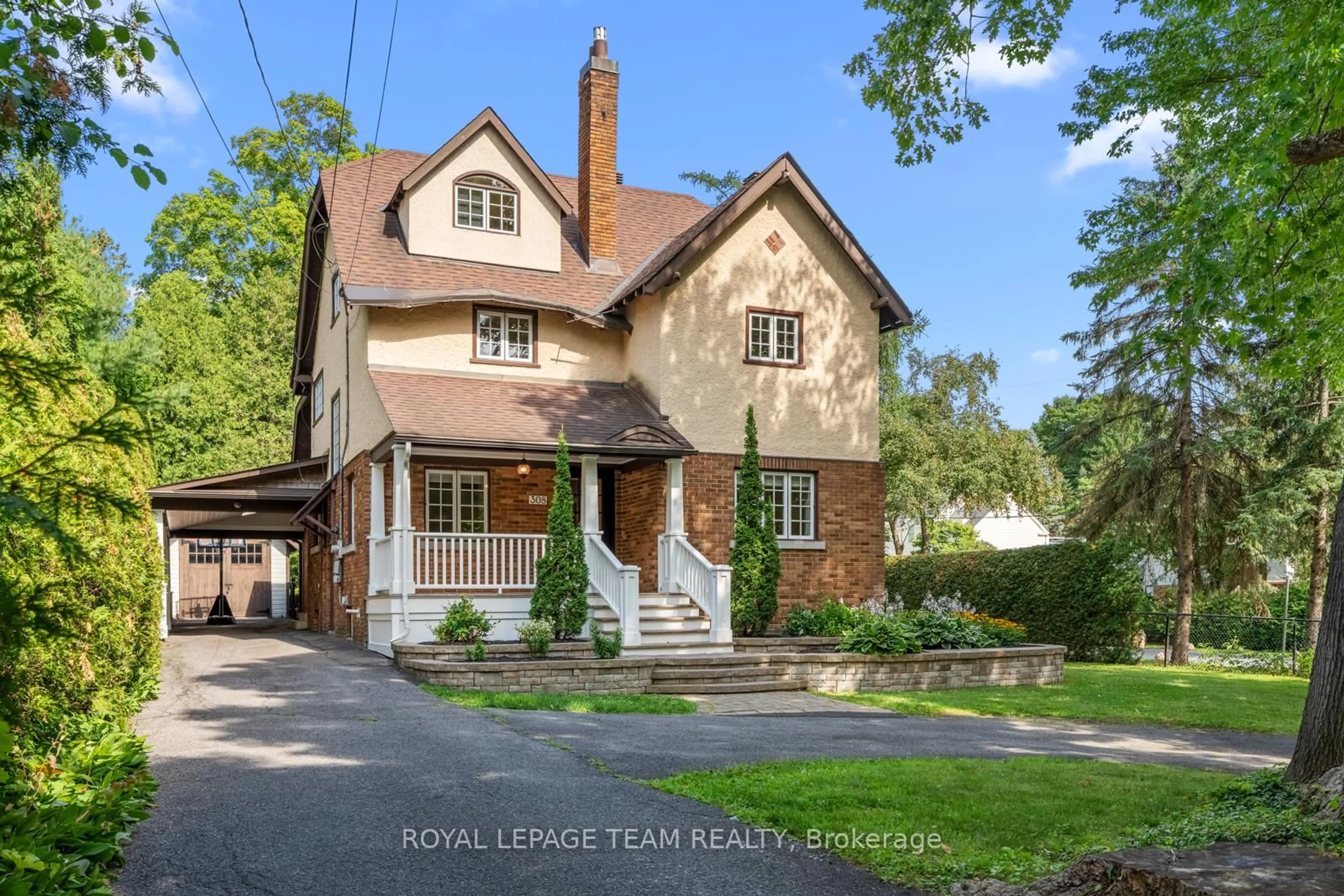 Home with brick exterior material, street for 308 MANOR Ave, Ottawa Ontario K1M 0H8