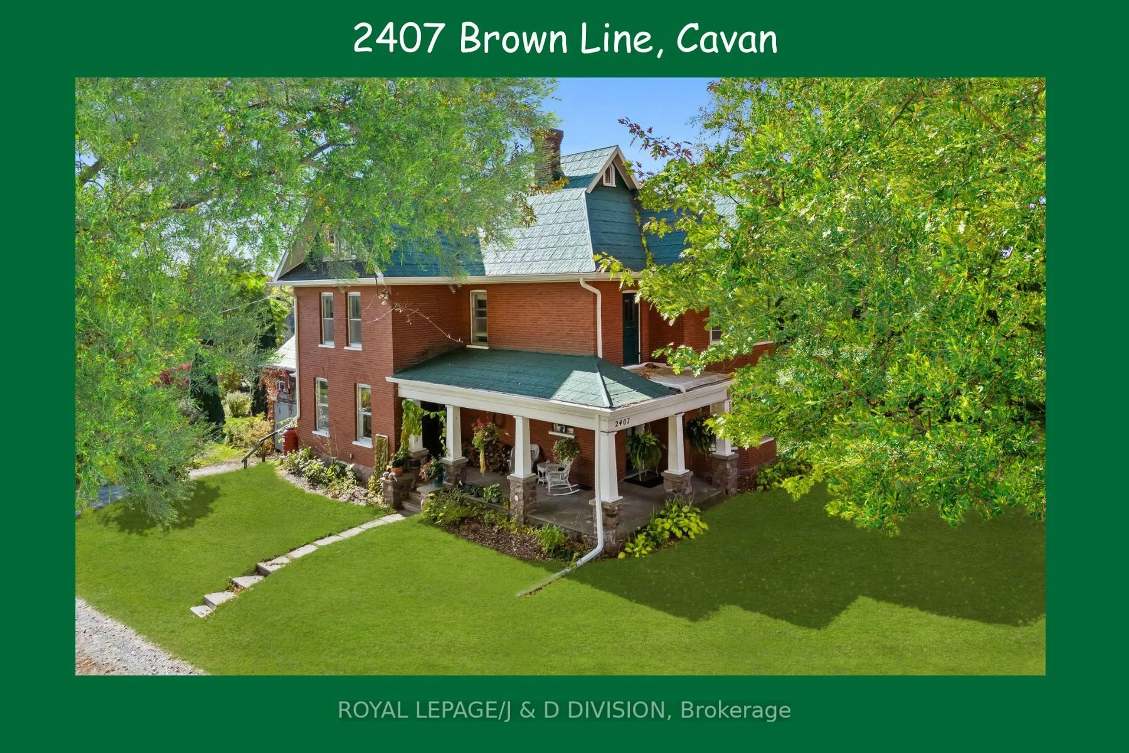 A pic from outside/outdoor area/front of a property/back of a property/a pic from drone, street for 2407 Brown Line #CAVAN, Cavan Monaghan Ontario K9J 6Z9