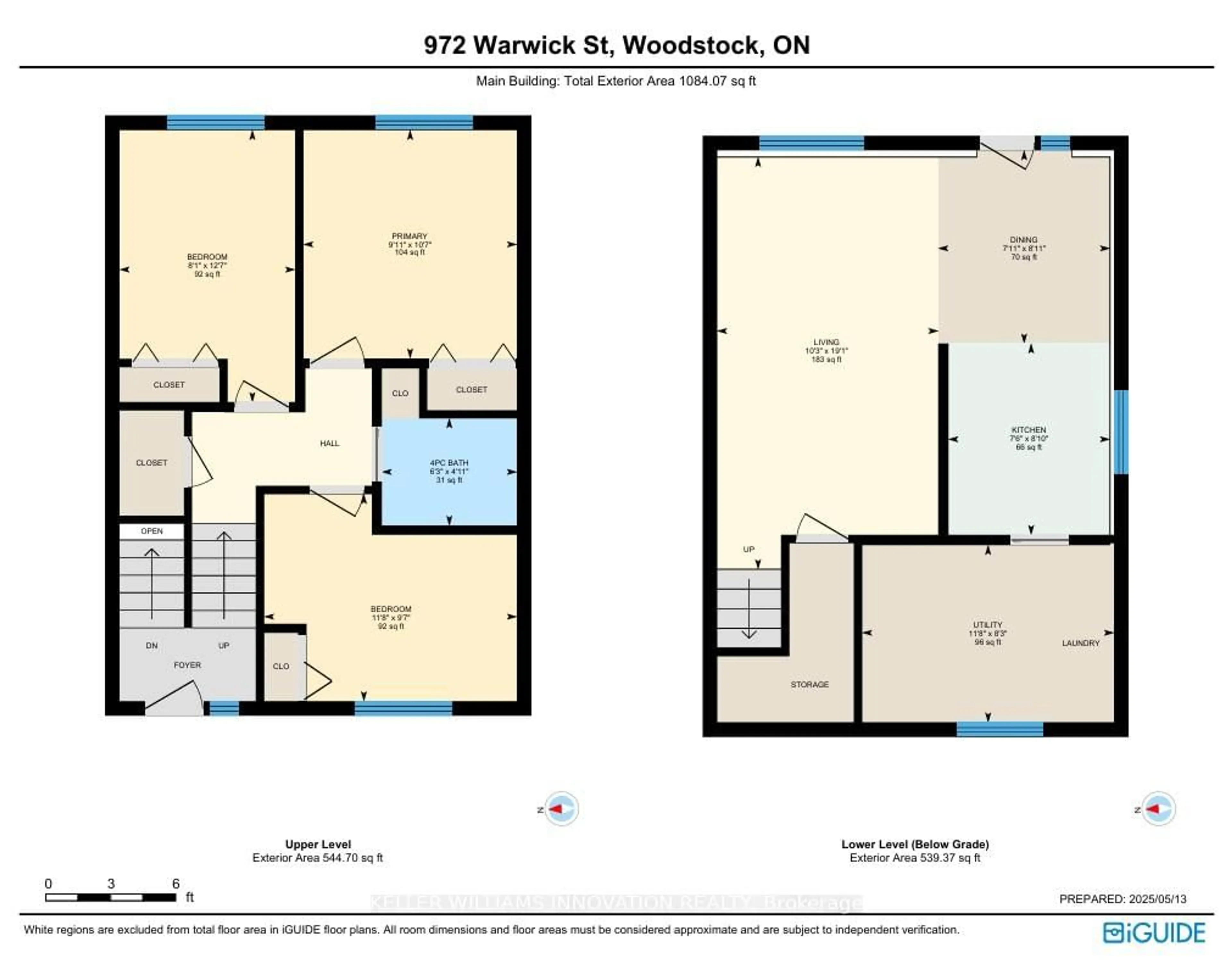 Floor plan for 972 Warwick St, Woodstock Ontario N4S 4S2