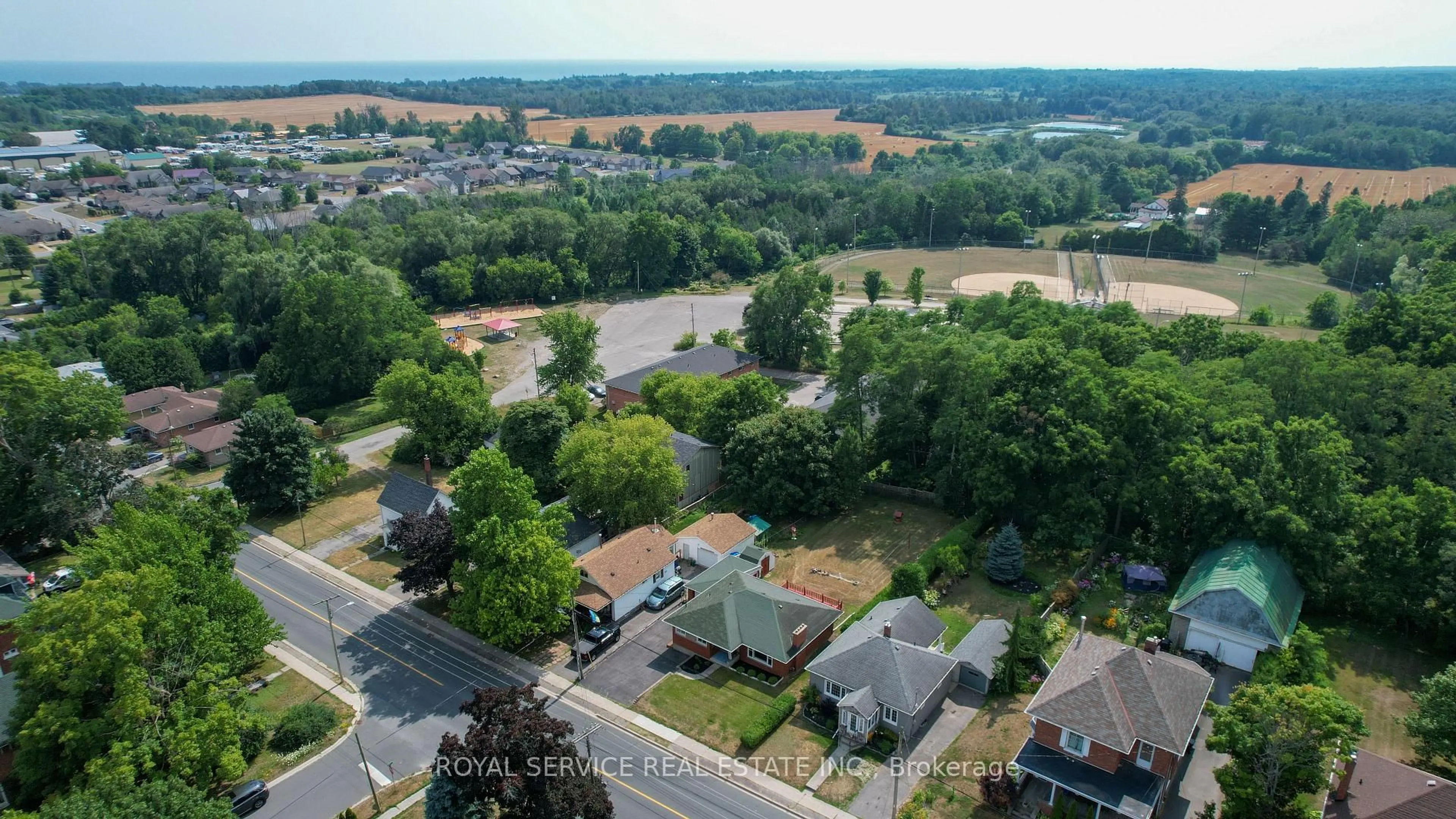 A pic from outside/outdoor area/front of a property/back of a property/a pic from drone, unknown for 24 Division St, Cramahe Ontario K0K 1S0