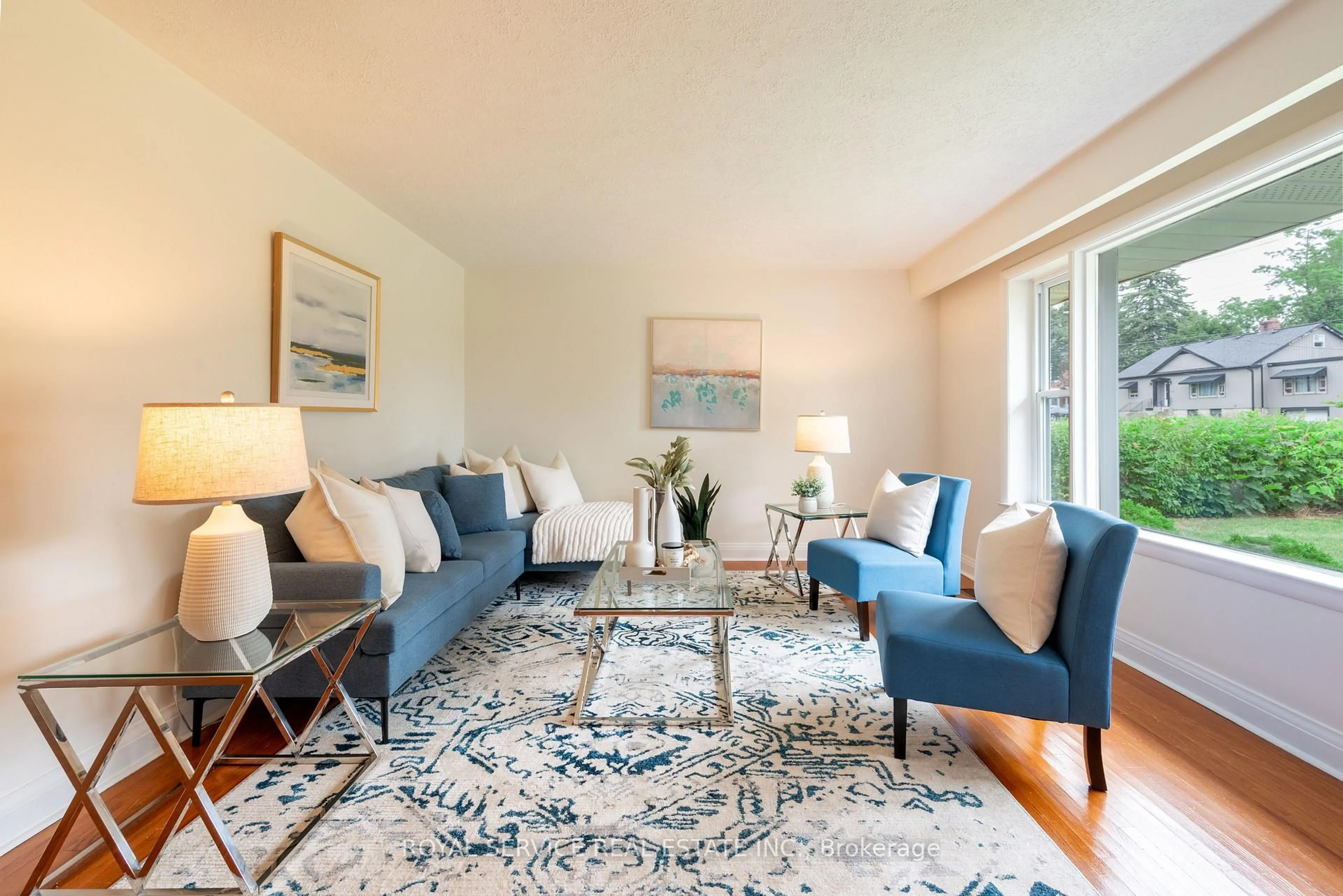Living room with furniture, carpet floor for 24 Division St, Cramahe Ontario K0K 1S0