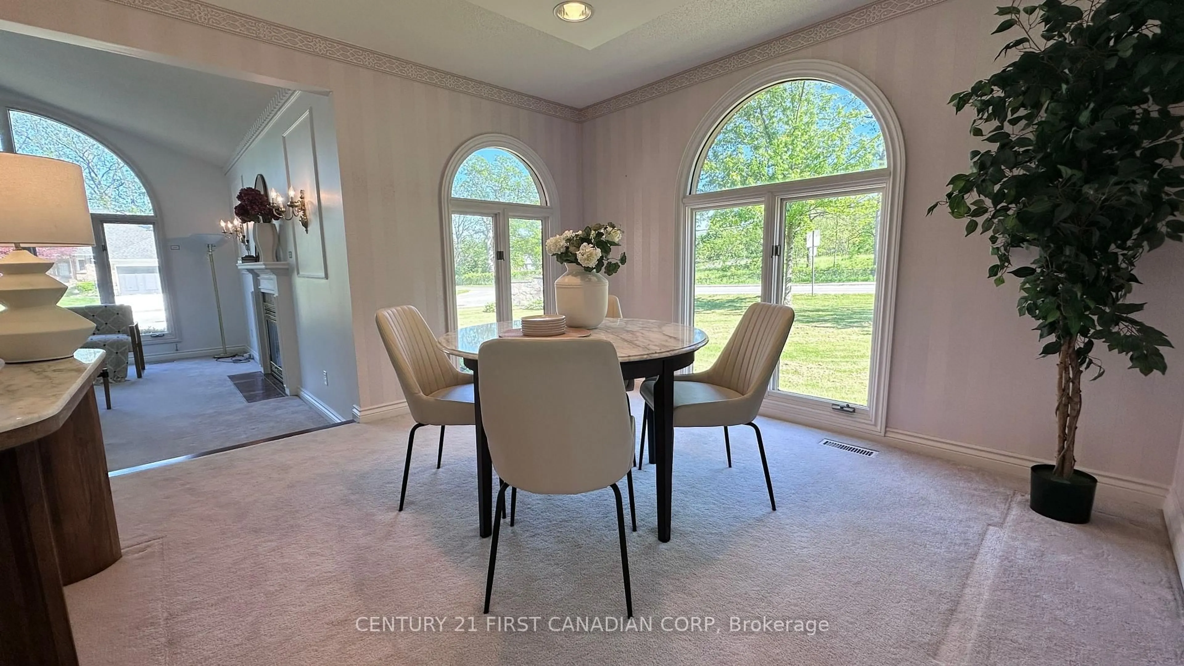 Dining room, ceramic/tile floor for 212 Timber Dr, London South Ontario N6K 4B6