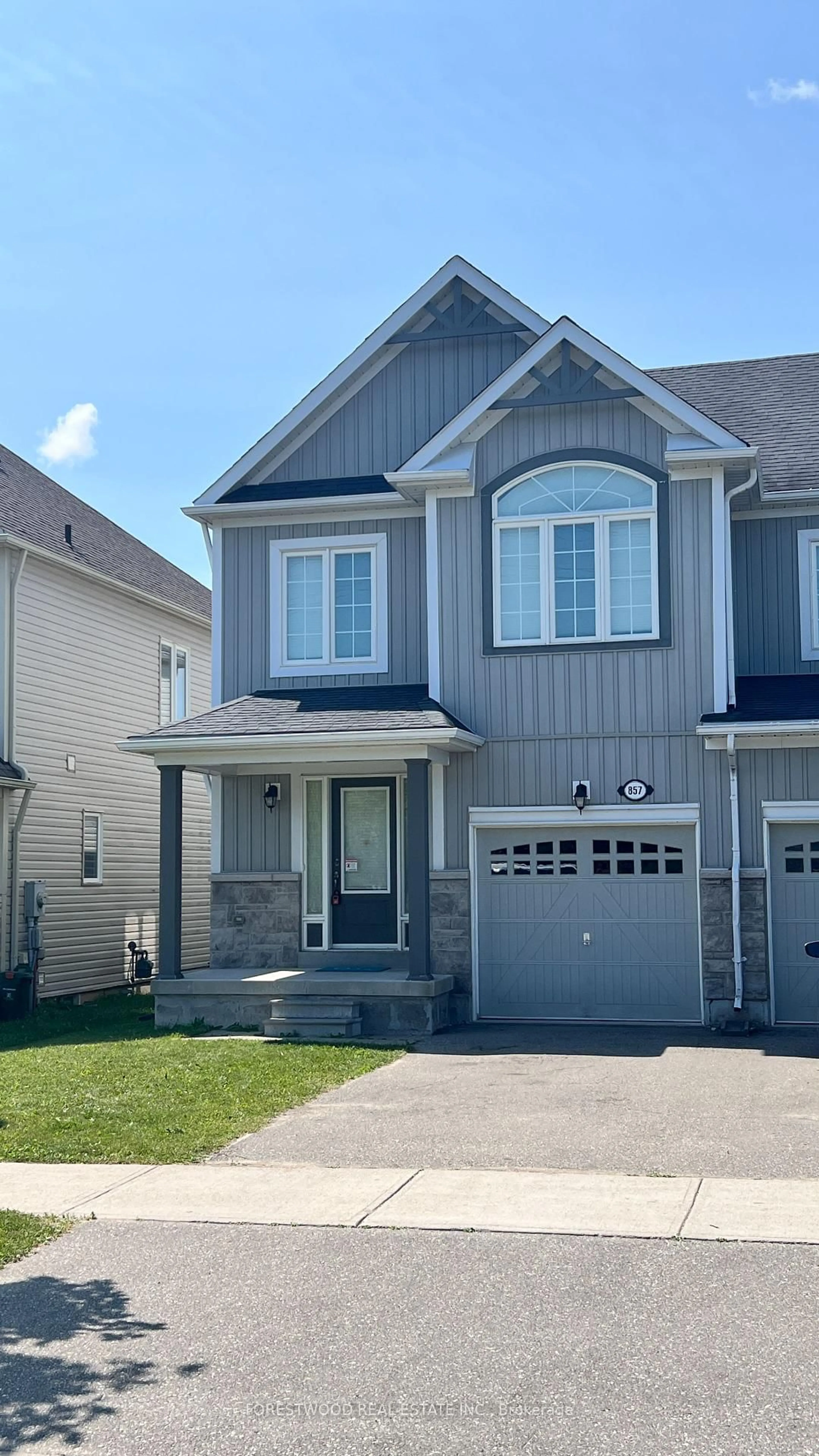 Home with vinyl exterior material, street for 857 Cook Cres, Shelburne Ontario L9V 3V2
