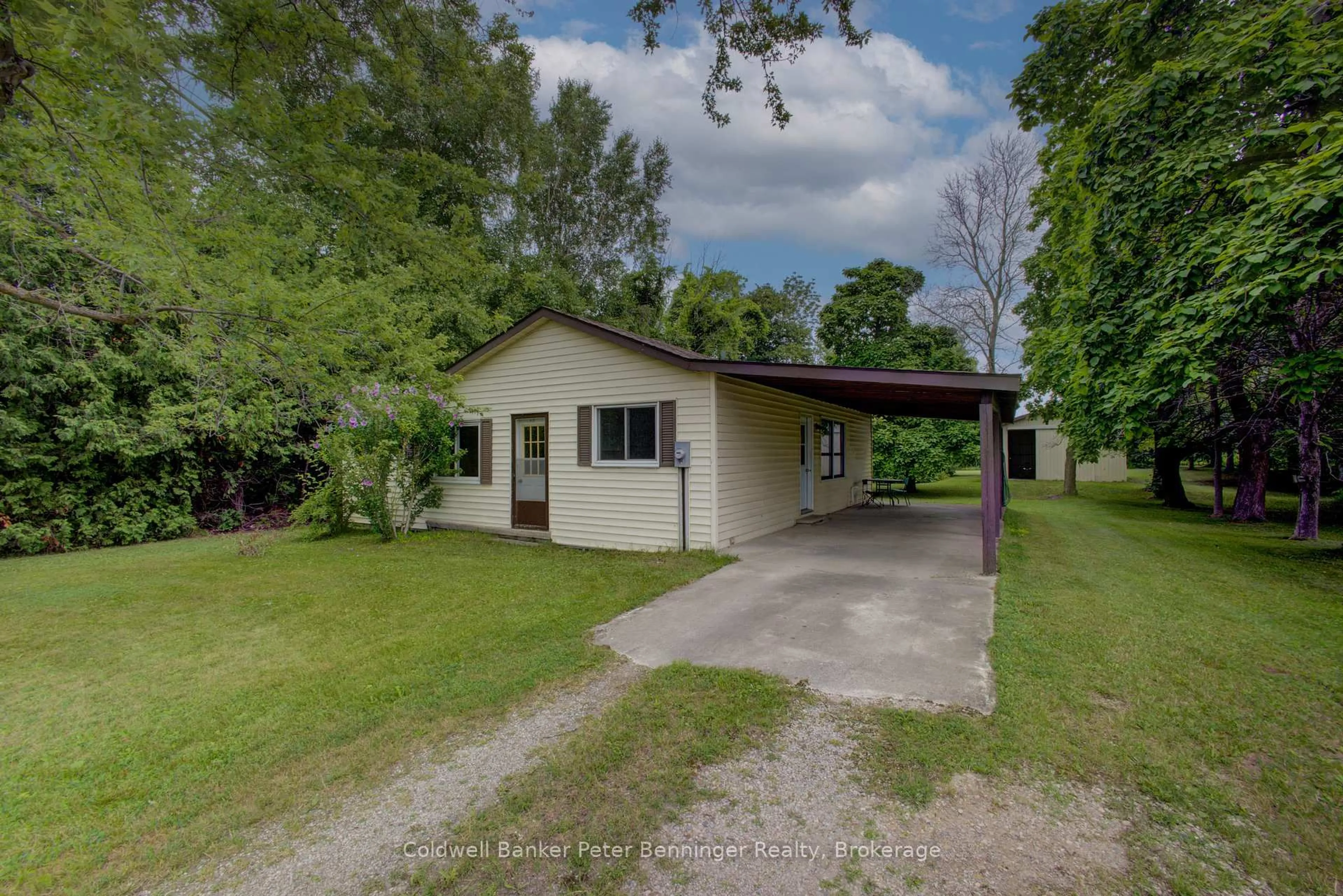 A pic from outside/outdoor area/front of a property/back of a property/a pic from drone, street for 3128 Bruce Road 15 Rd, Kincardine Ontario N0G 2T0