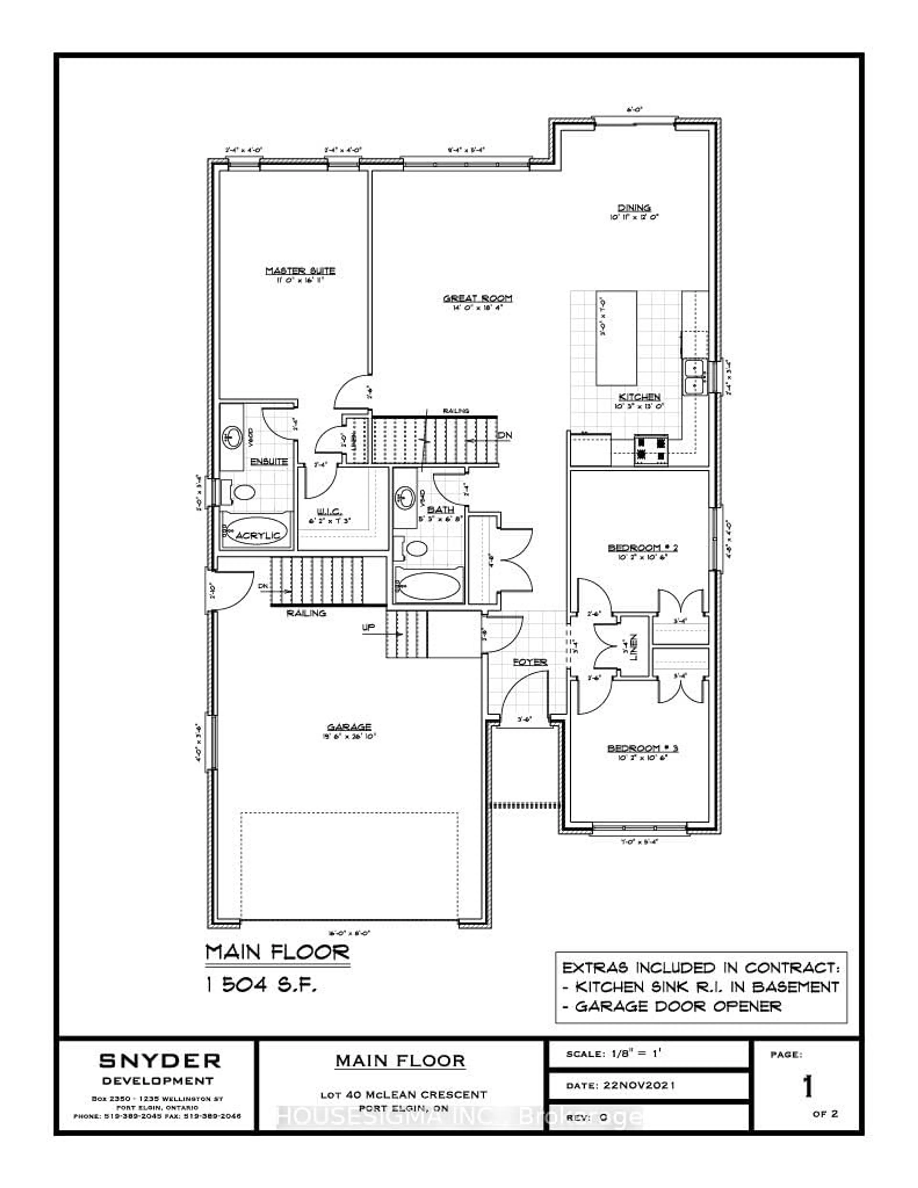 Floor plan for 357 McLean Cres, Saugeen Shores Ontario N0H 2C3