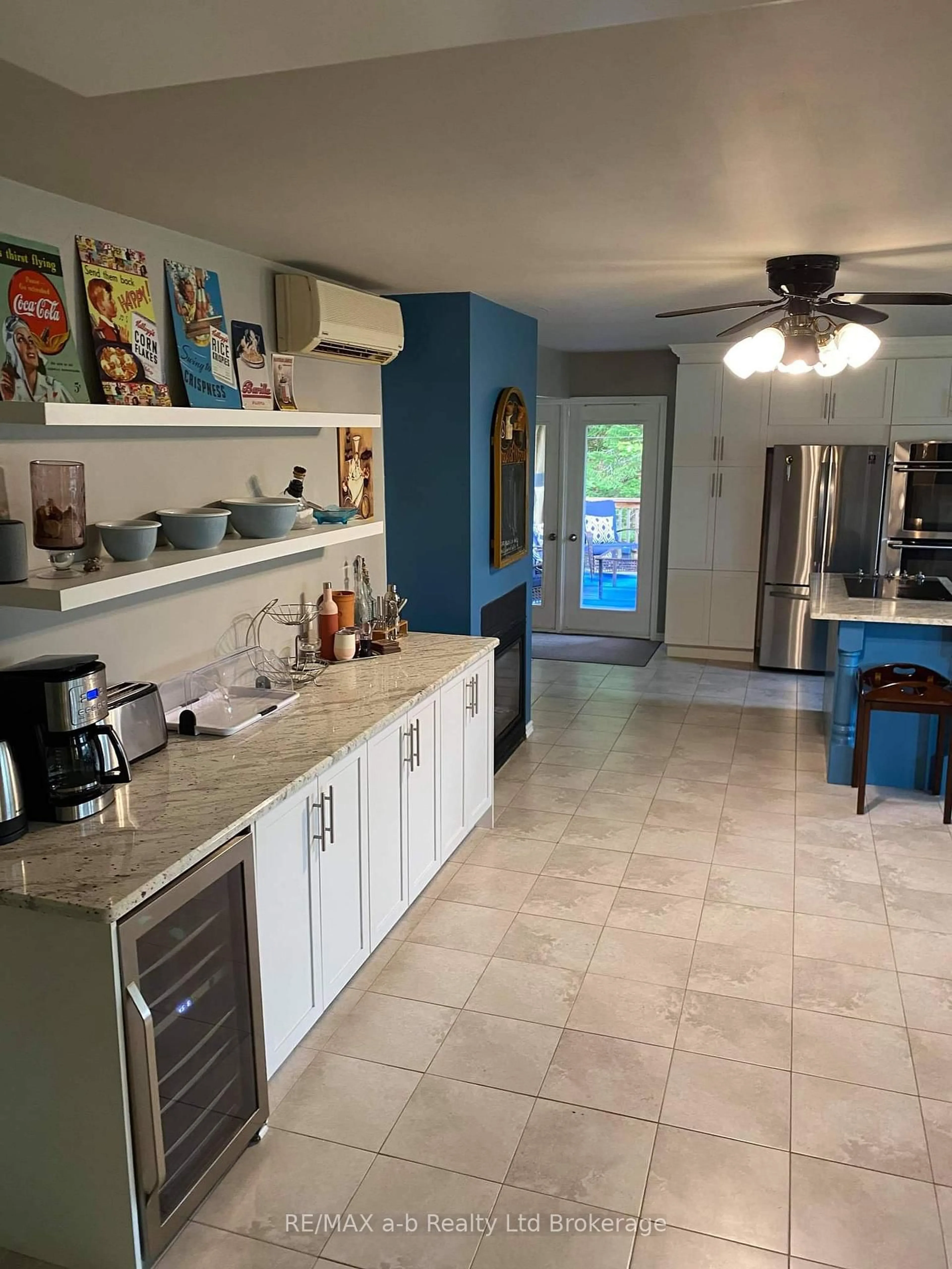 Open concept kitchen, ceramic/tile floor for 7274 HIGHWAY 534, Parry Sound Remote Area Ontario P0H 2R0