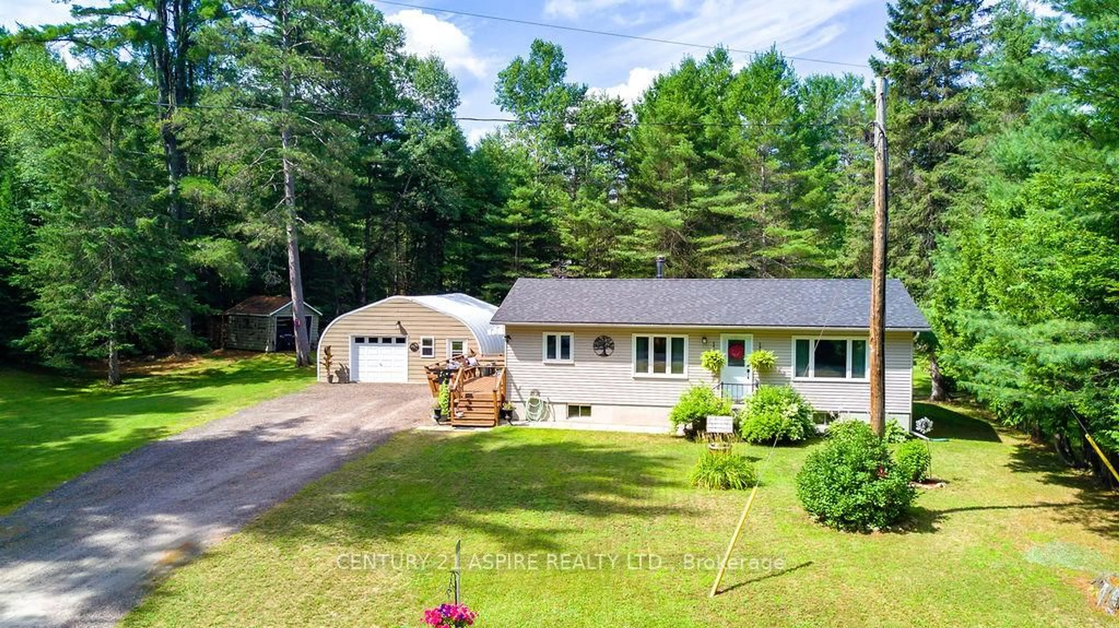 A pic from outside/outdoor area/front of a property/back of a property/a pic from drone, unknown for 2026 Old Moore Lake Rd, Rolphton Ontario K0J 2H0
