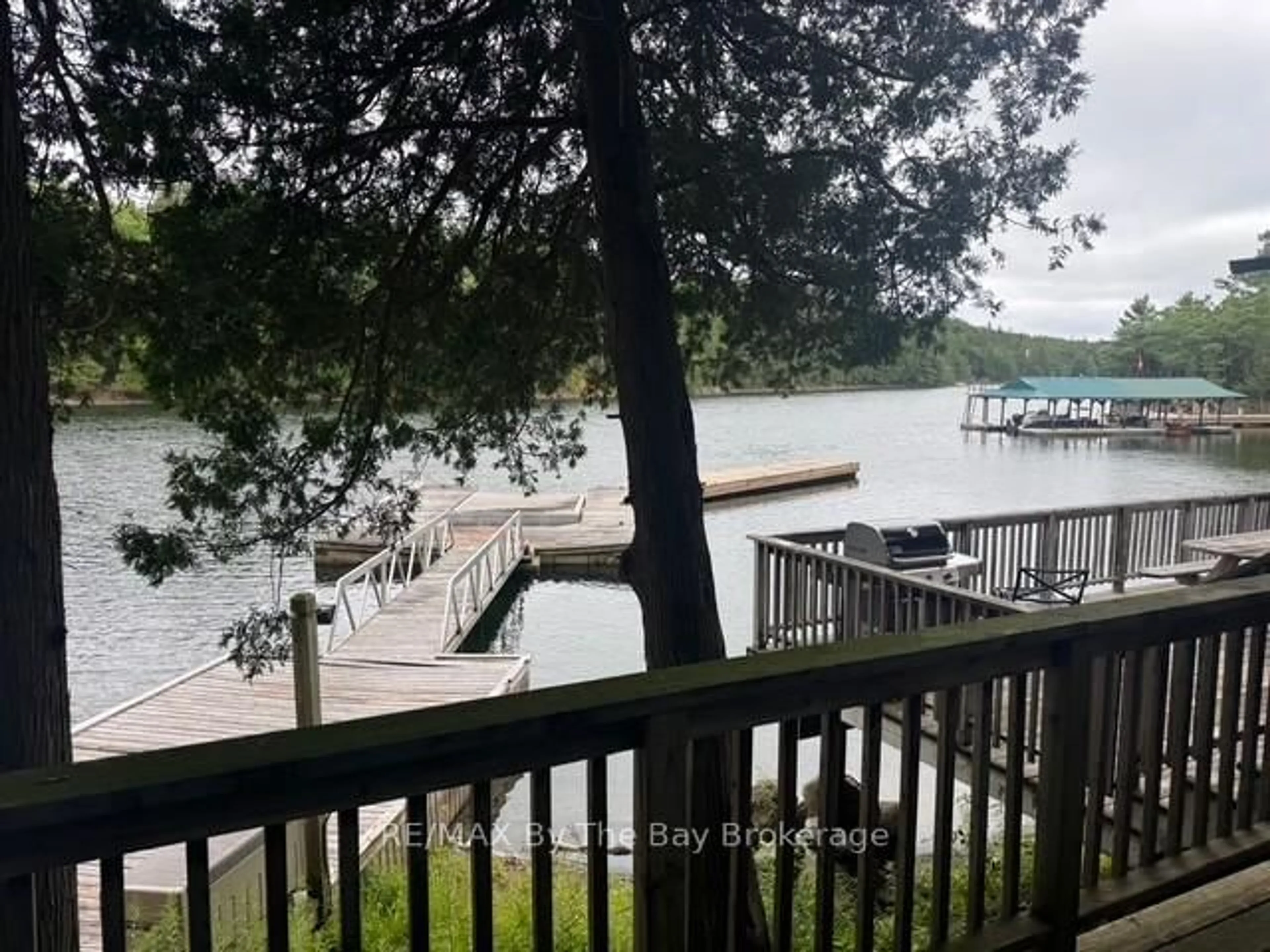 Patio, water/lake/river/ocean view for 1215 Harrison Tr, Georgian Bay Ontario P2A 0B7