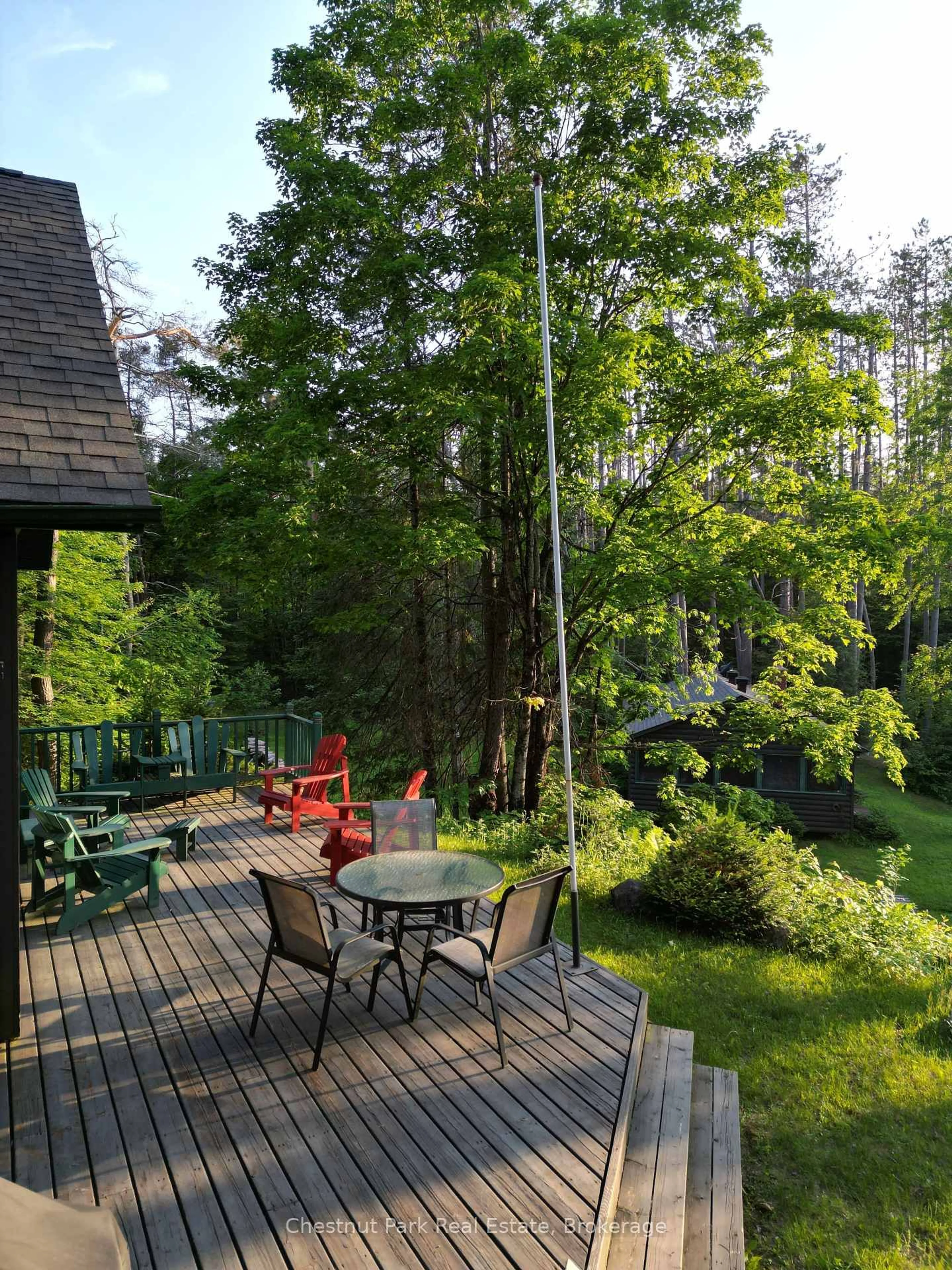 Patio, forest/trees view for 1230 MIRIAM Dr #1 & 2, Bracebridge Ontario P1L 1X1