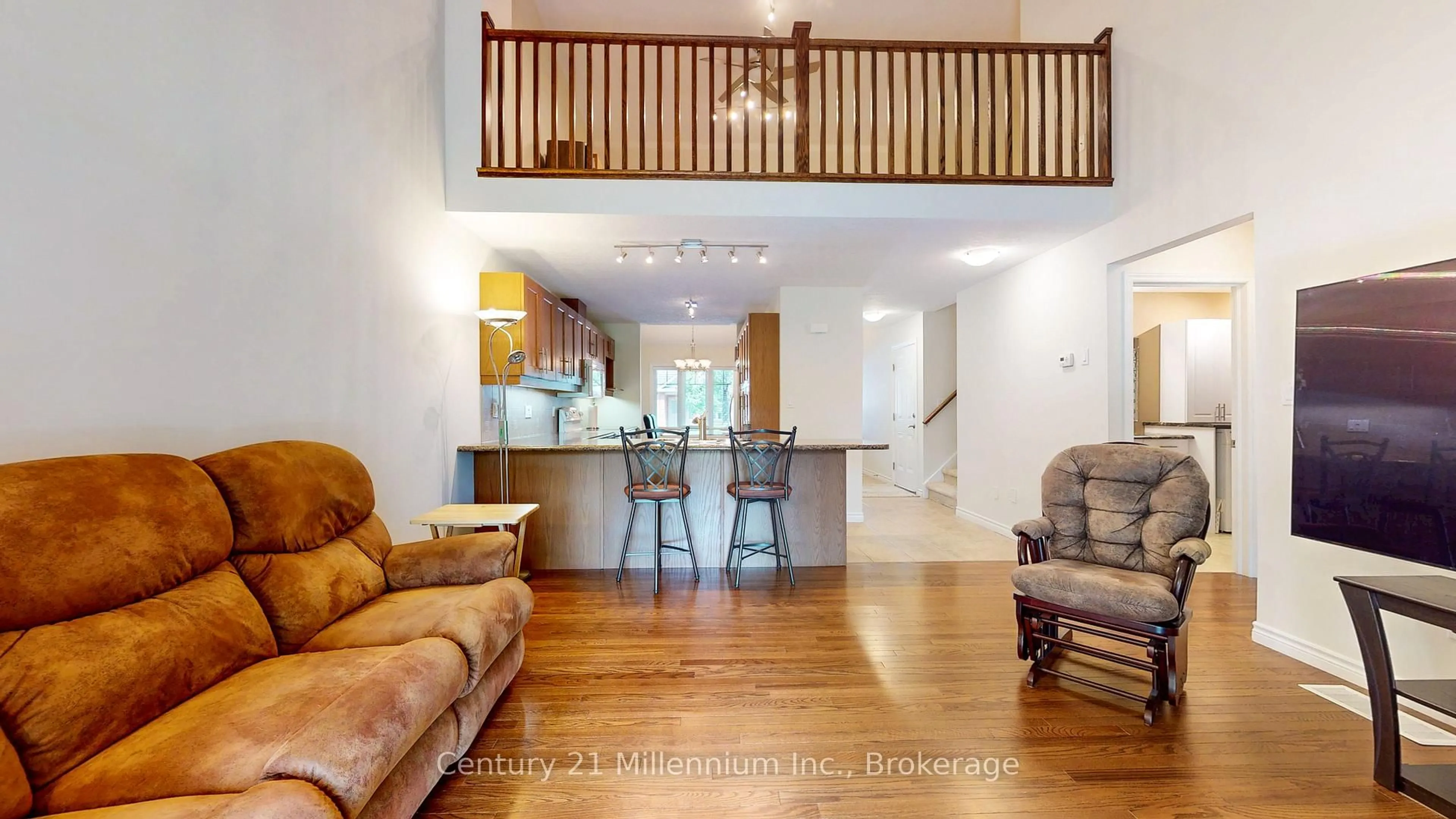 Open concept kitchen, wood/laminate floor for 110 Empire Lane, Meaford Ontario N4L 0A5