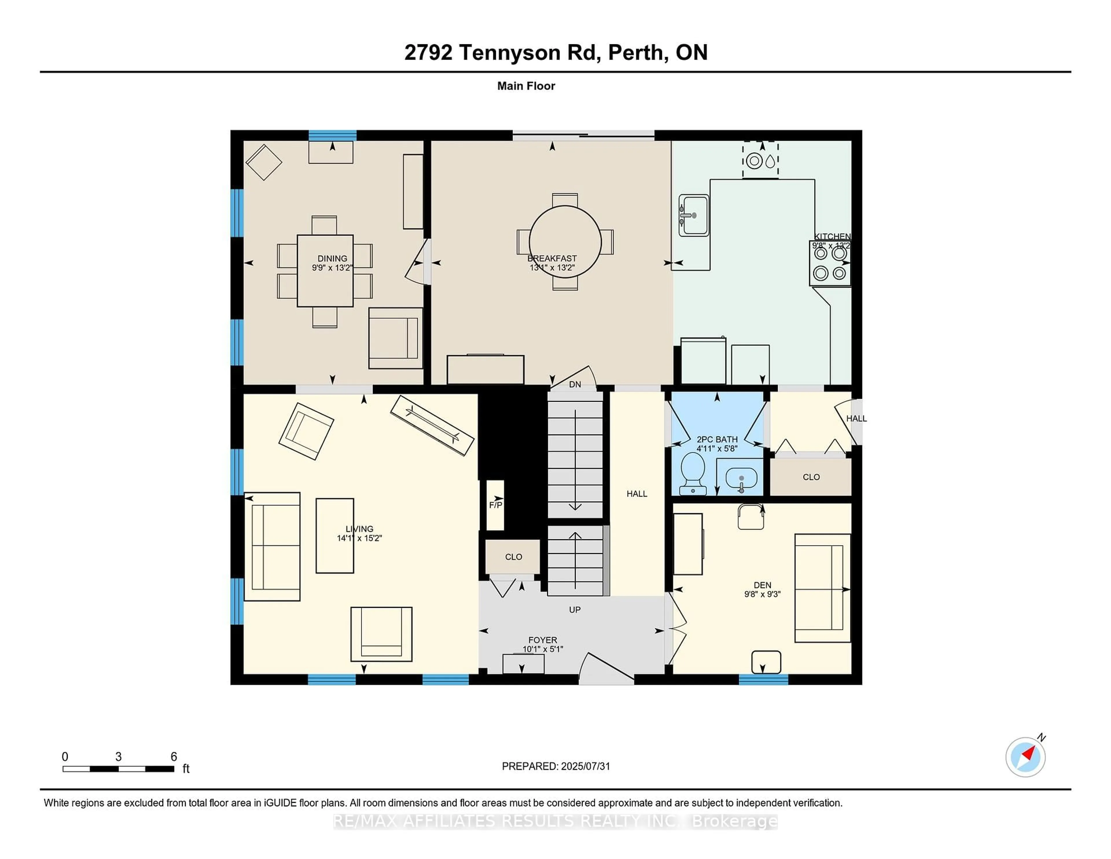 Floor plan for 2792 Tennyson Rd, Perth Ontario K7H 3C8