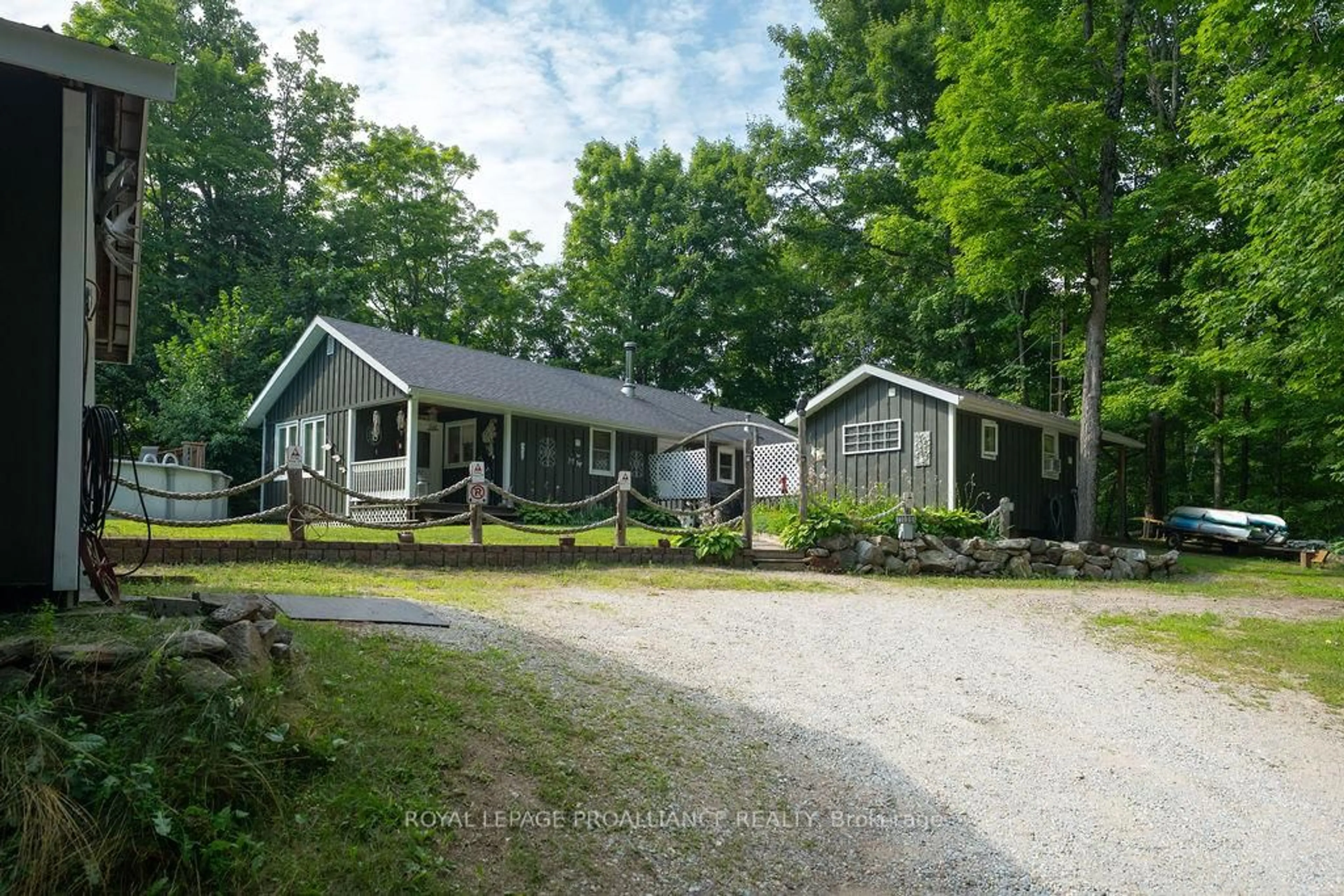 A pic from outside/outdoor area/front of a property/back of a property/a pic from drone, unknown for 1006 Westwood Dr, Mountain Grove Ontario K0H 2E0