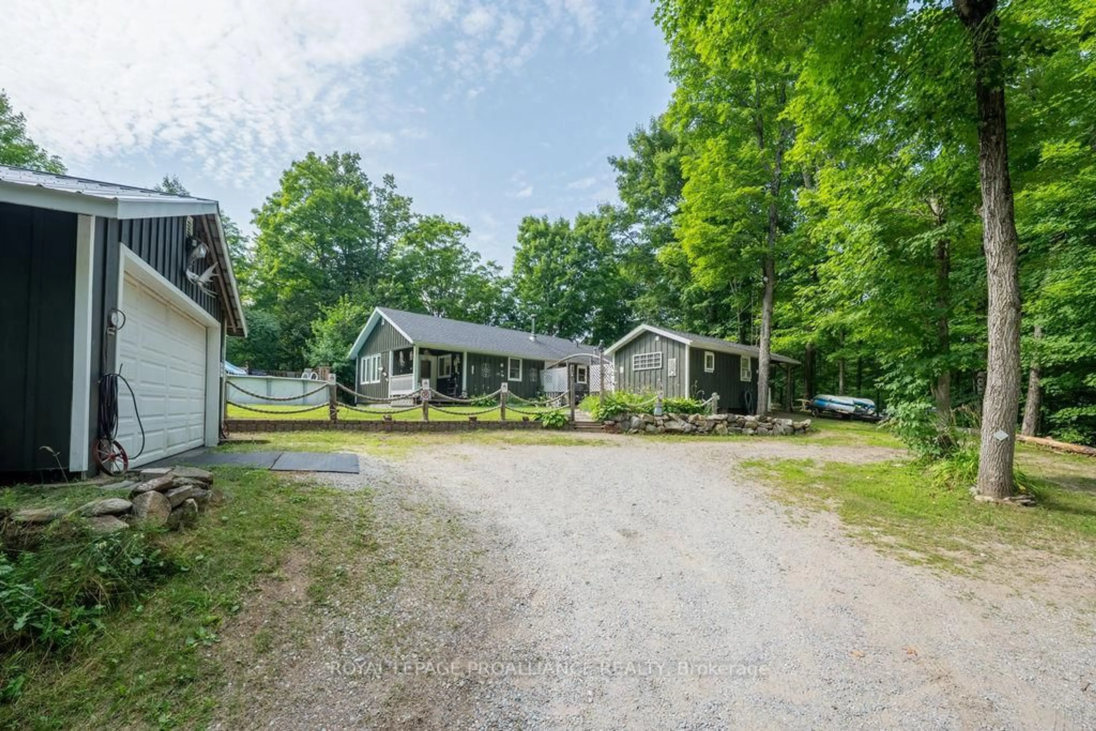 A pic from outside/outdoor area/front of a property/back of a property/a pic from drone, unknown for 1006 Westwood Dr, Mountain Grove Ontario K0H 2E0