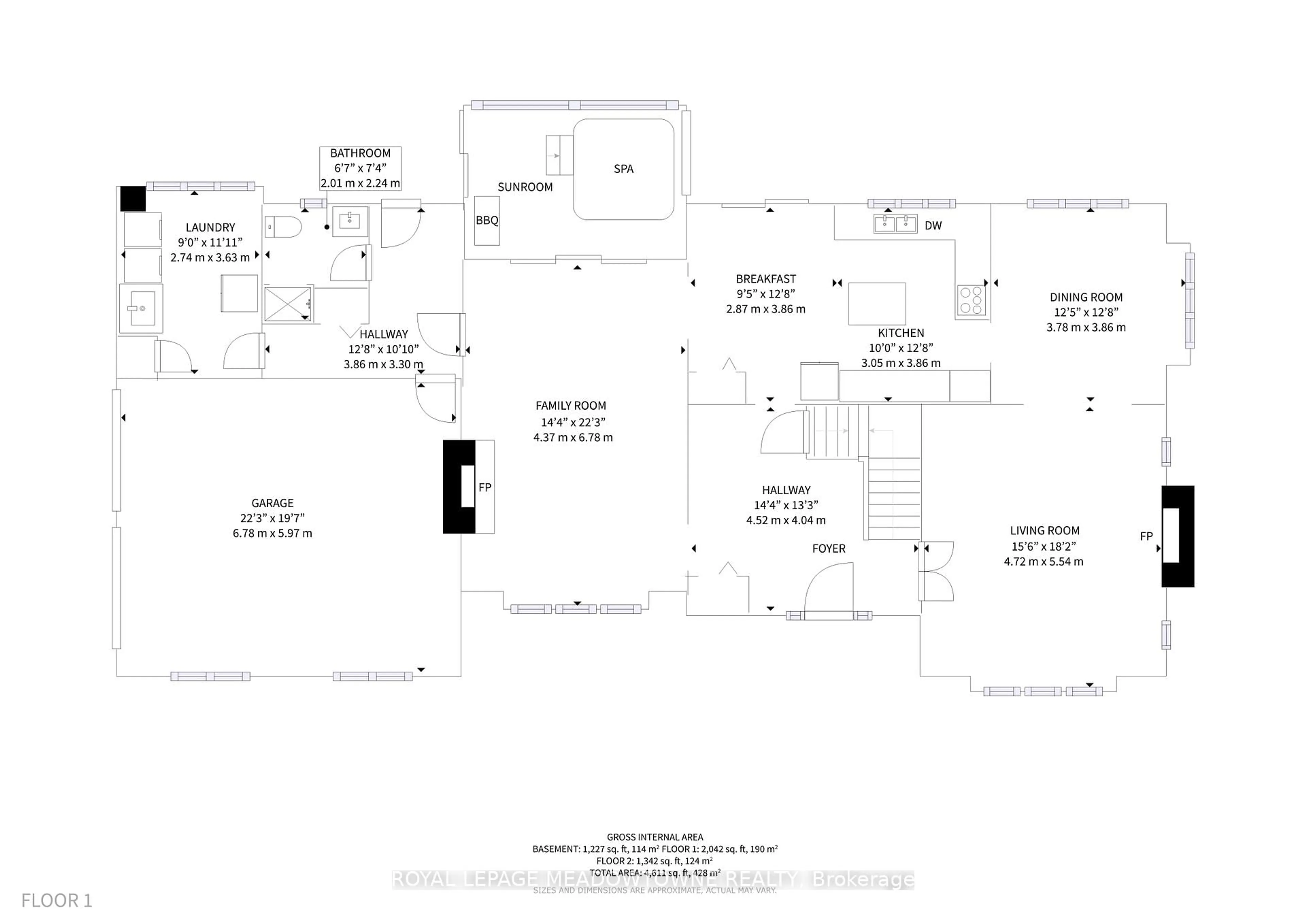 Floor plan for 4905 First Line, Erin Ontario L7J 2L9