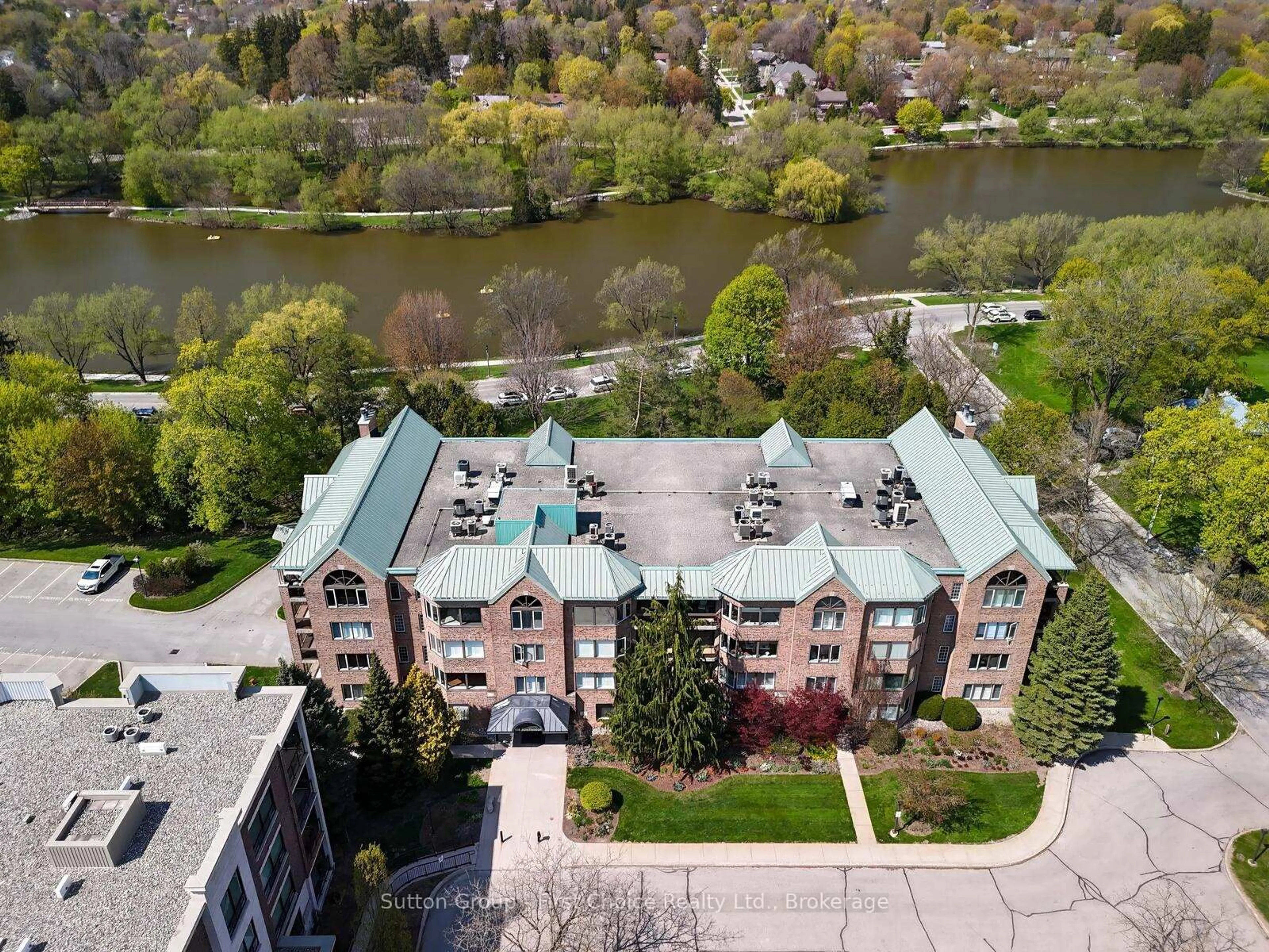 A pic from outside/outdoor area/front of a property/back of a property/a pic from drone, unknown for 30 Front St #206, Stratford Ontario N5A 7S3