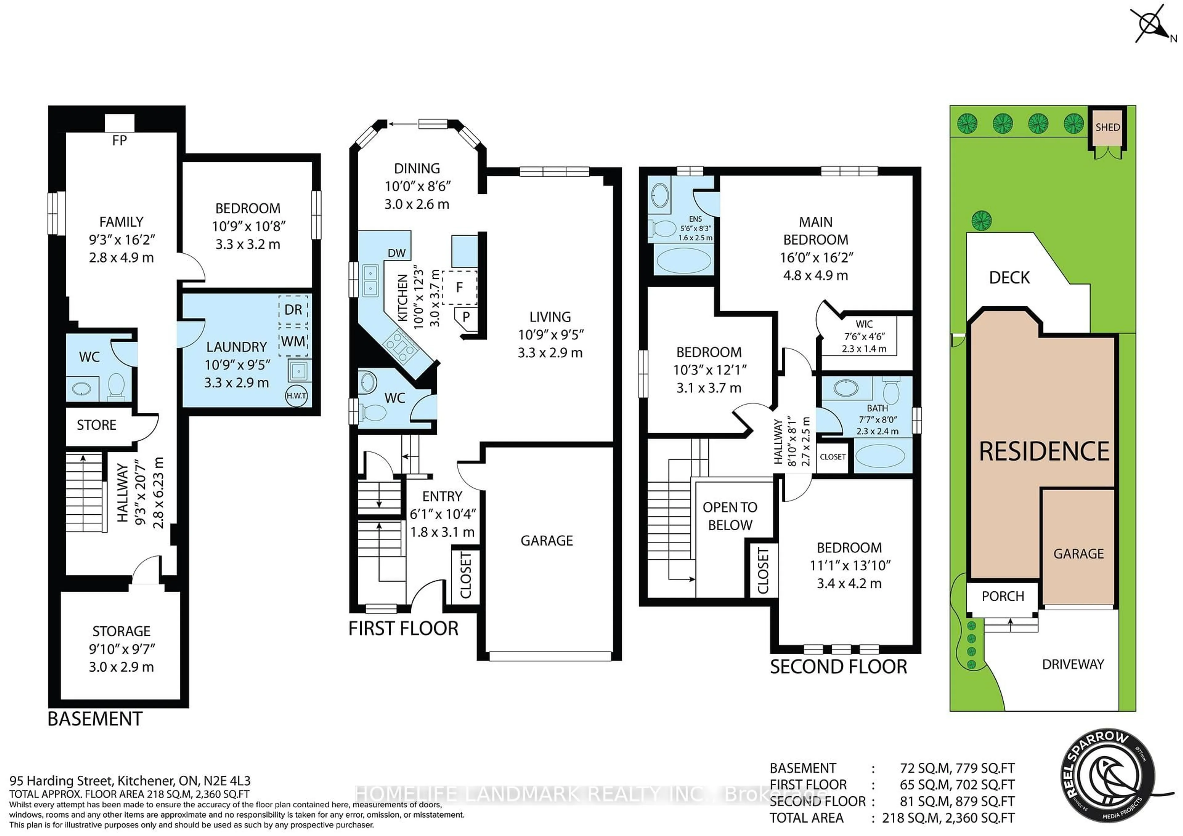 Floor plan for 95 HARDING St, Kitchener Ontario N2E 4L3
