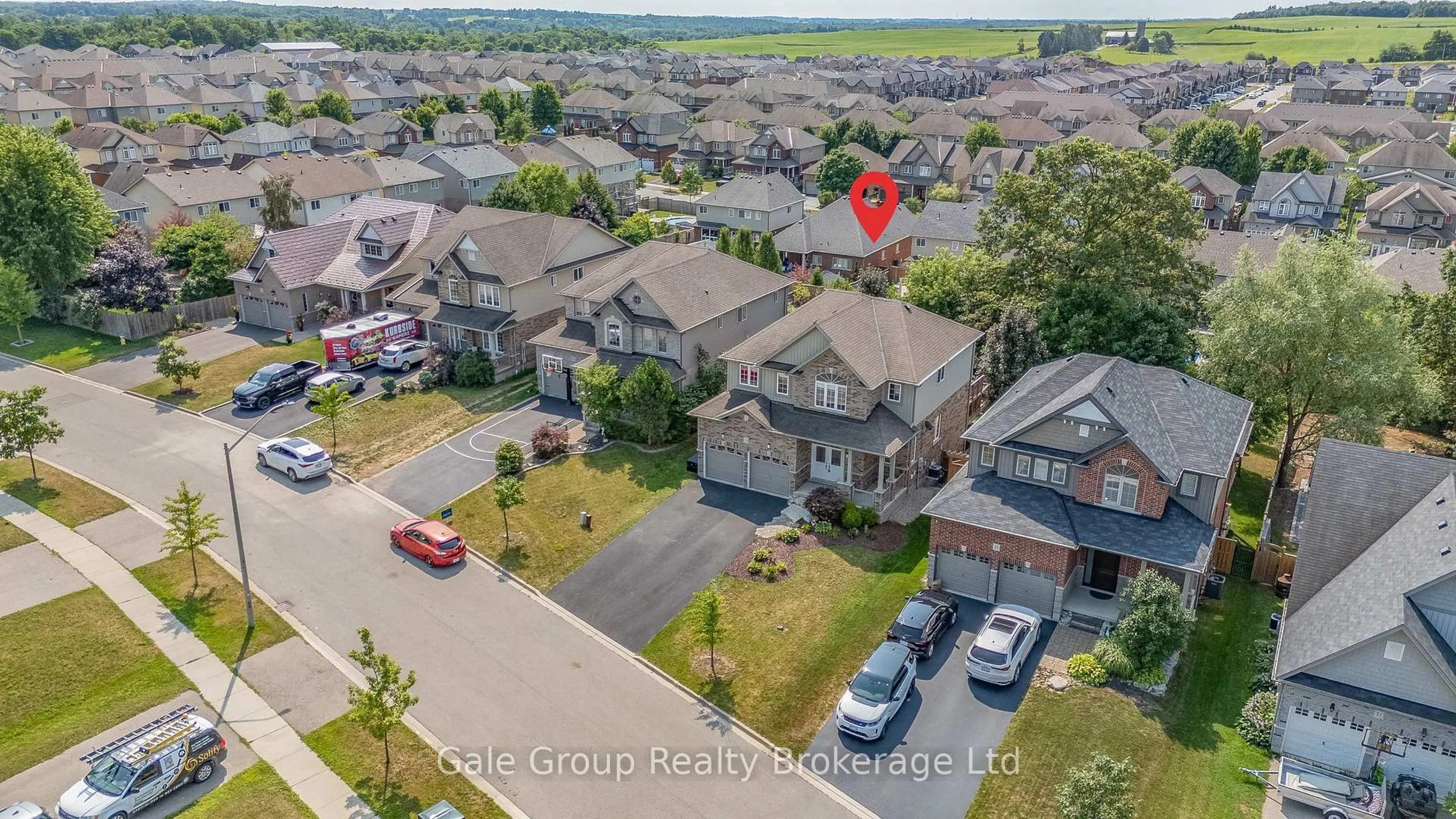 A pic from outside/outdoor area/front of a property/back of a property/a pic from drone, street for 25 Howard Marshall St, North Dumfries Ontario N0B 1E0
