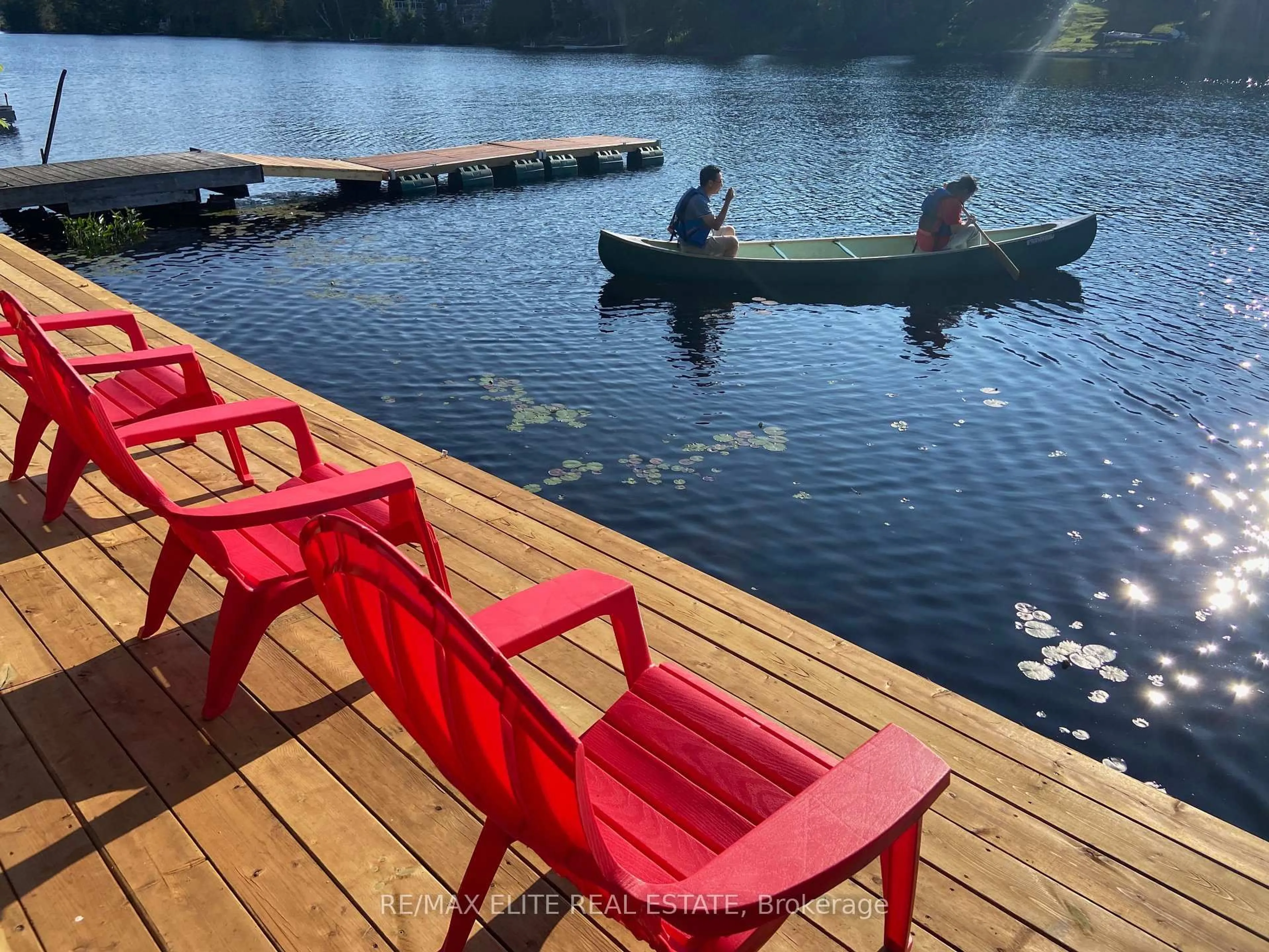Patio, water/lake/river/ocean view for 62 Ottawa St, South Algonquin Ontario K0J 2M0