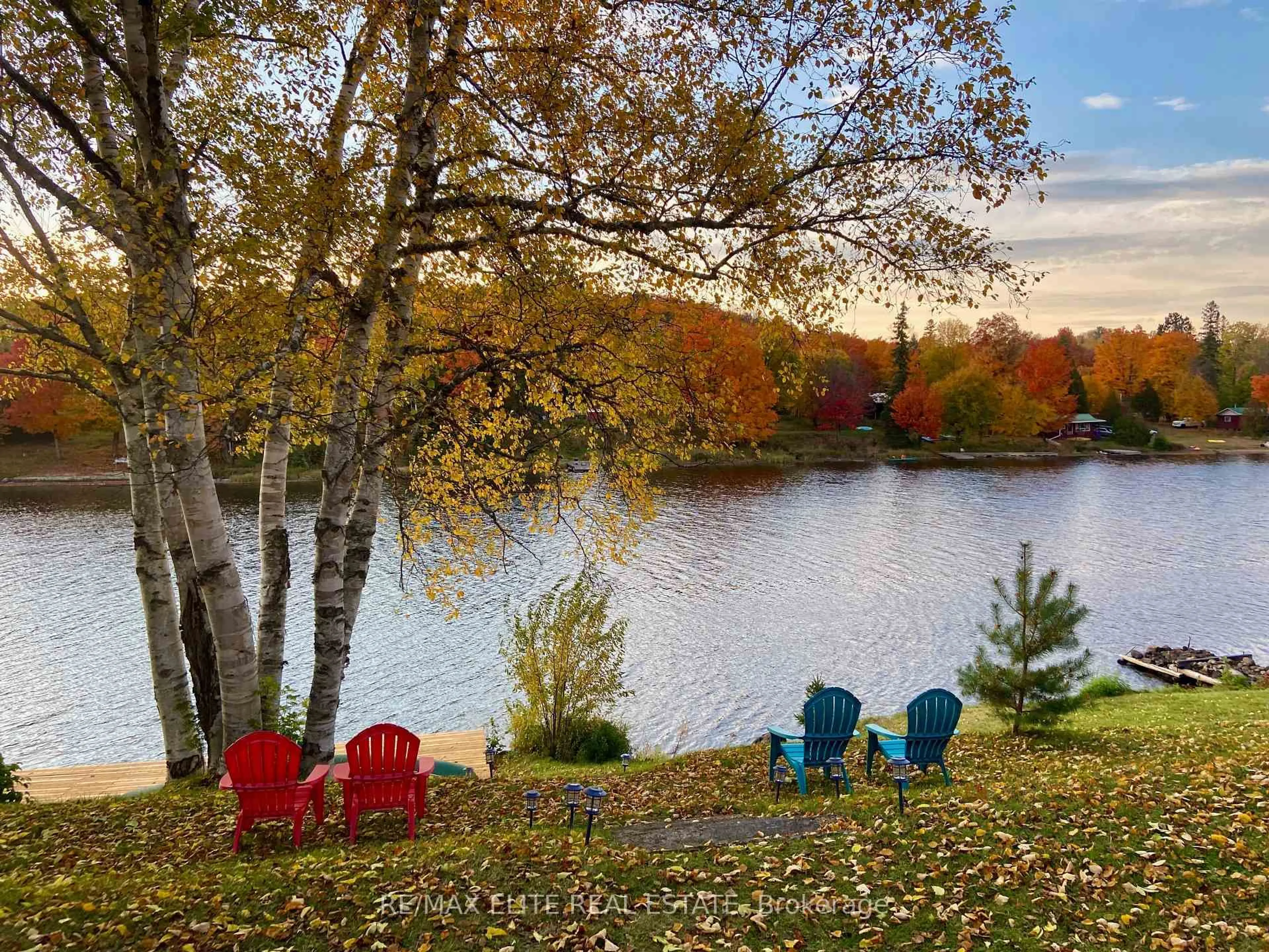 Patio, water/lake/river/ocean view for 62 Ottawa St, South Algonquin Ontario K0J 2M0