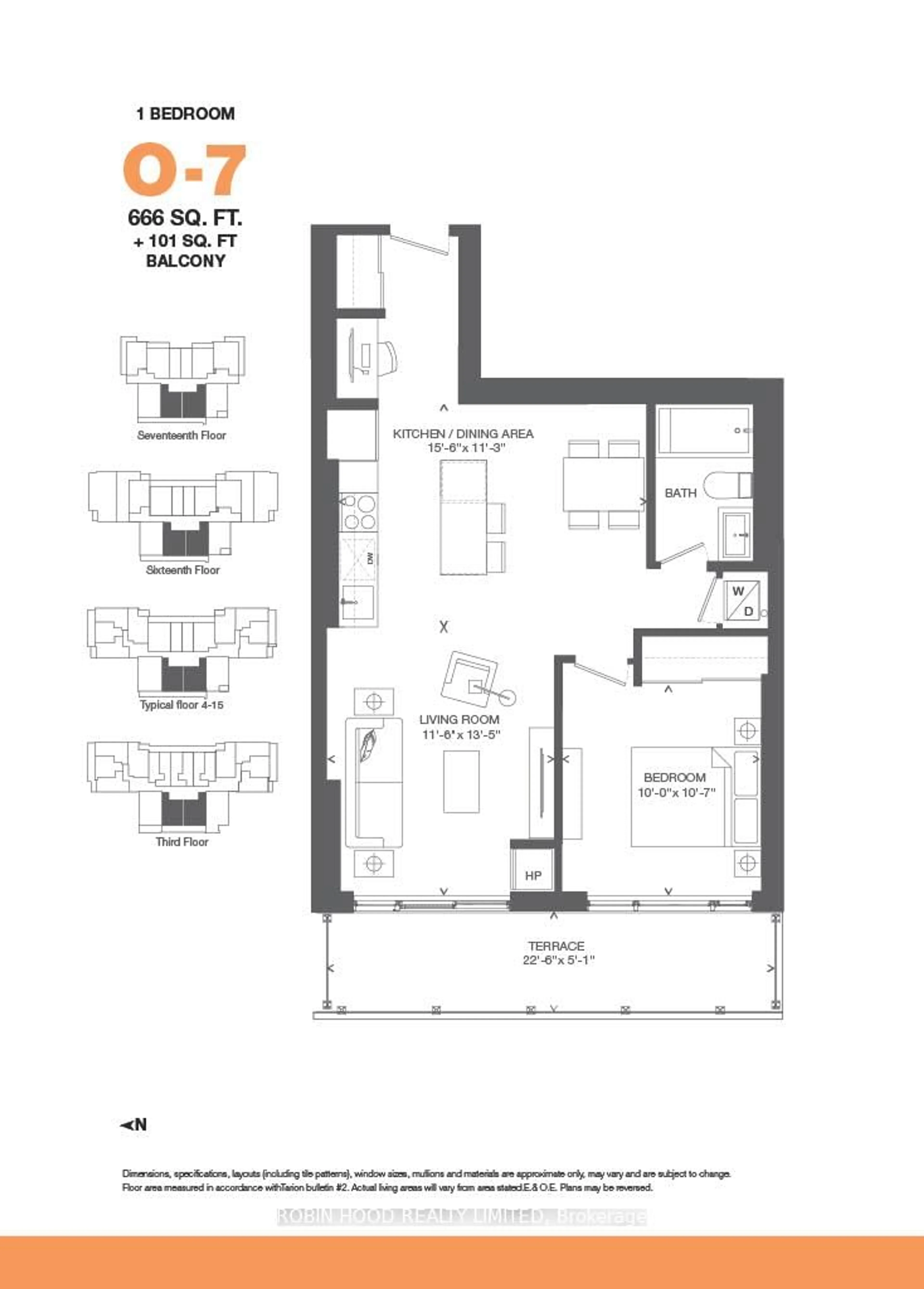 Floor plan for 255 Bay St #714, Ottawa Ontario K1R 5Z4