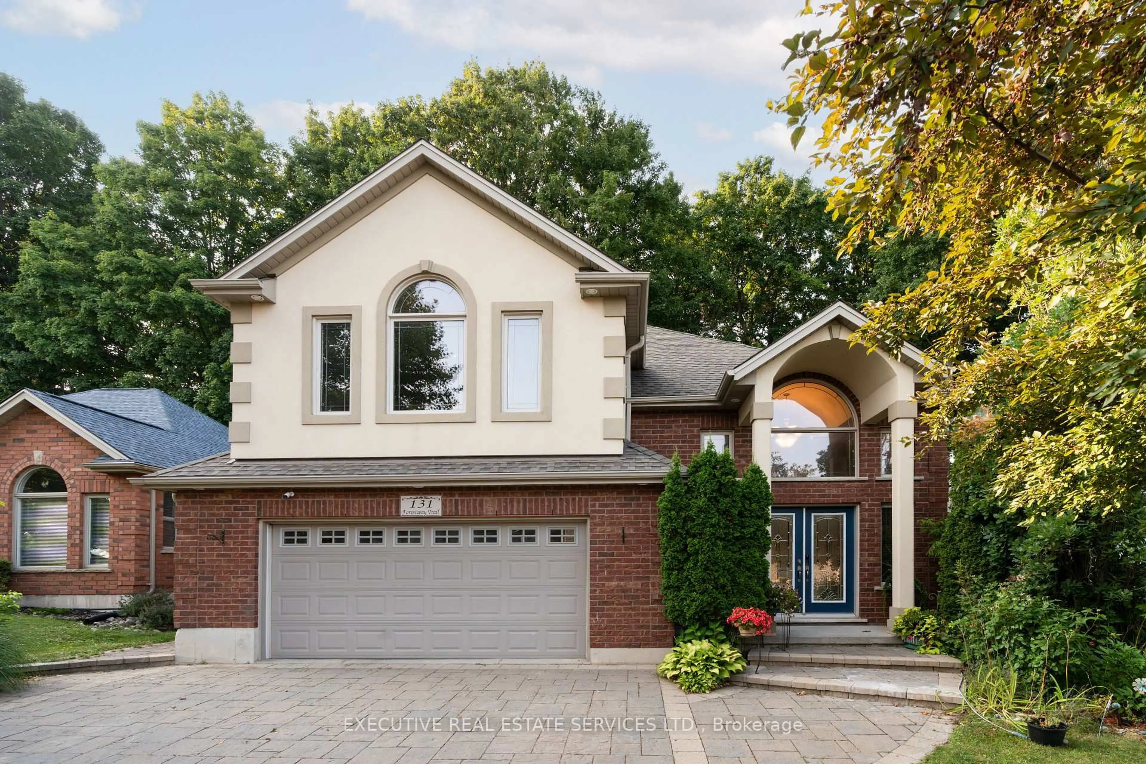 Home with brick exterior material, street for 131 Forestway Tr, Woodstock Ontario N4S 9A7