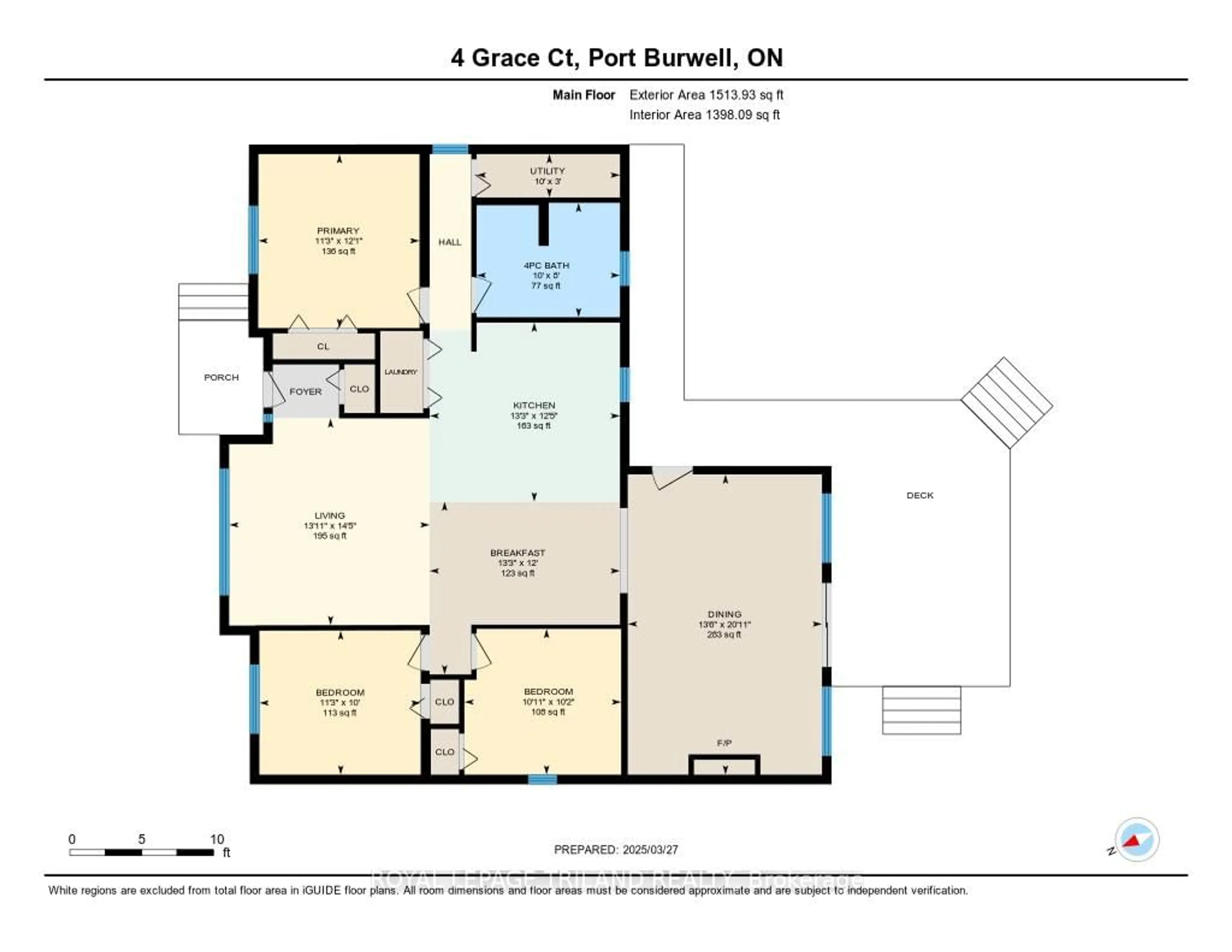 Floor plan for 4 Grace Crt, Bayham Ontario N0J 1T0