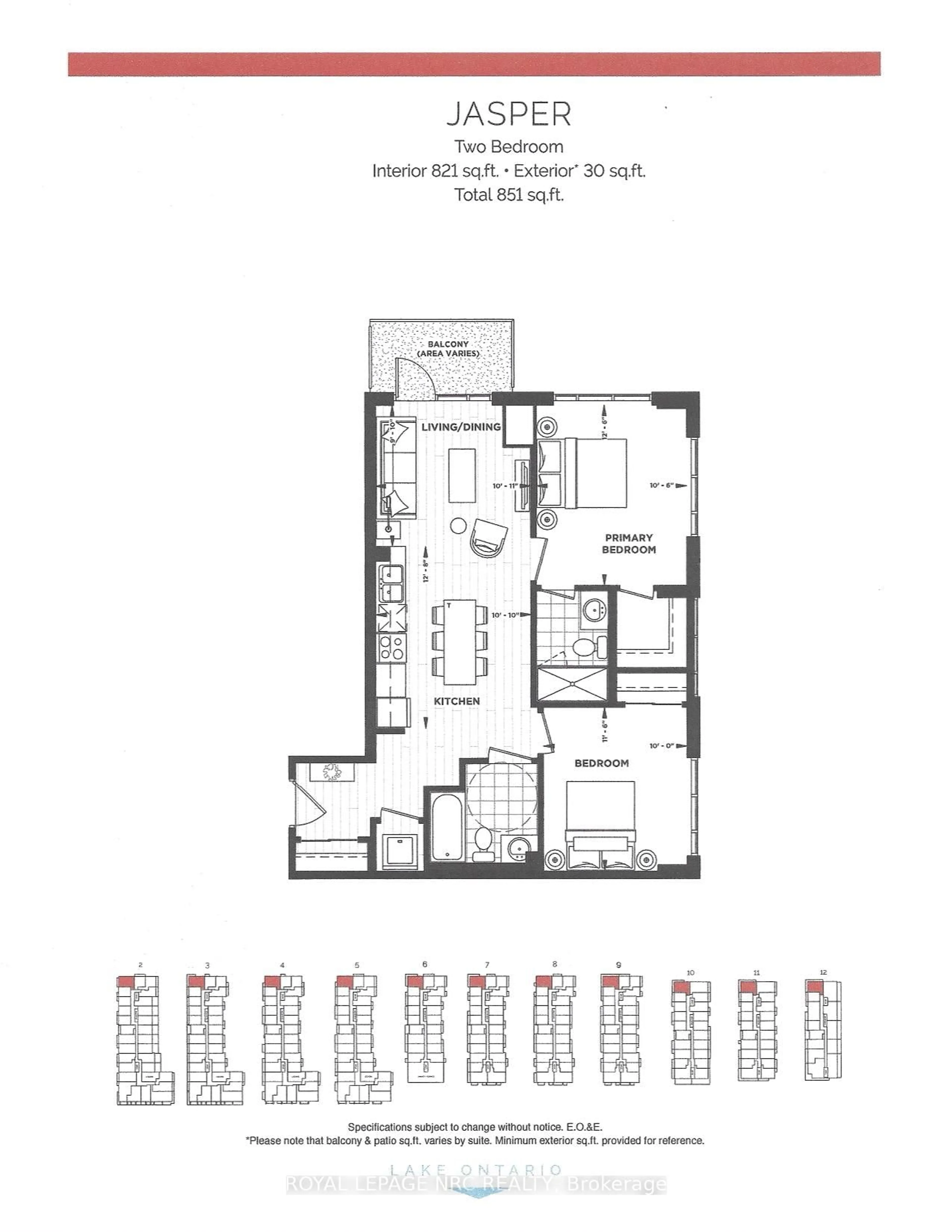 Floor plan for 461 Green Rd #223, Hamilton Ontario L8E 5B4