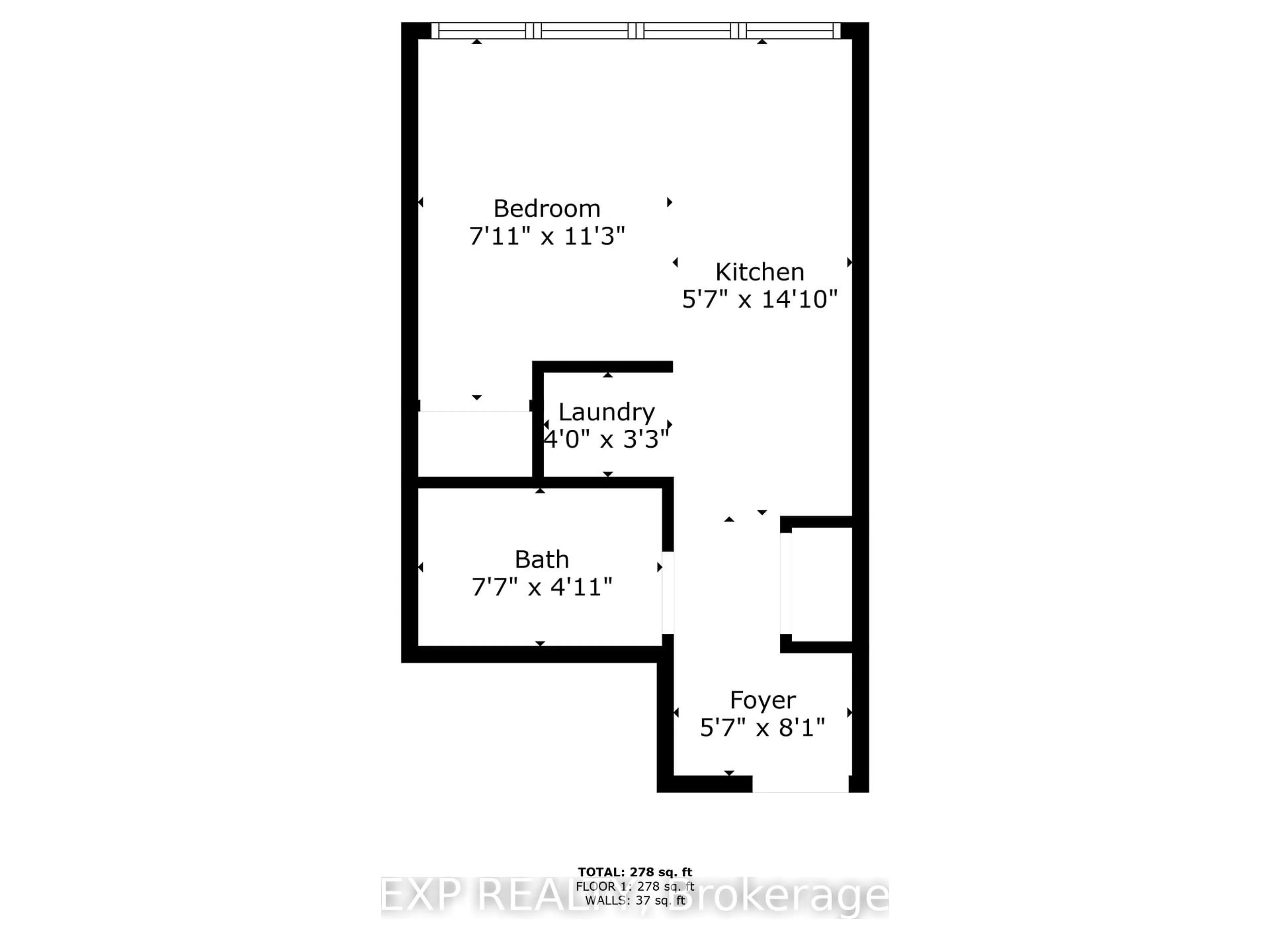 Floor plan for 257 Hemlock St #408, Waterloo Ontario N2L 0K2